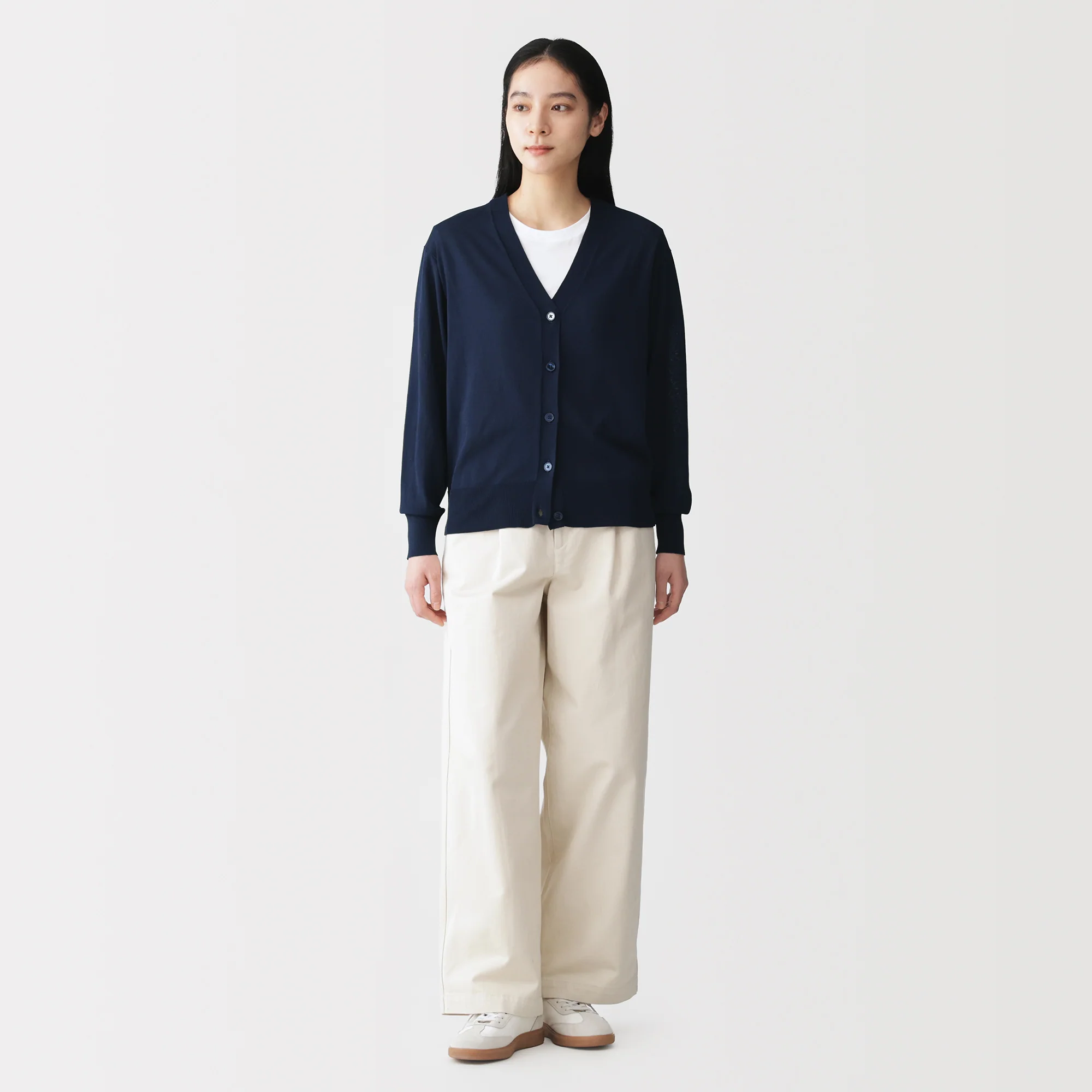 Light Knit V-Neck Cardigan - Image 44