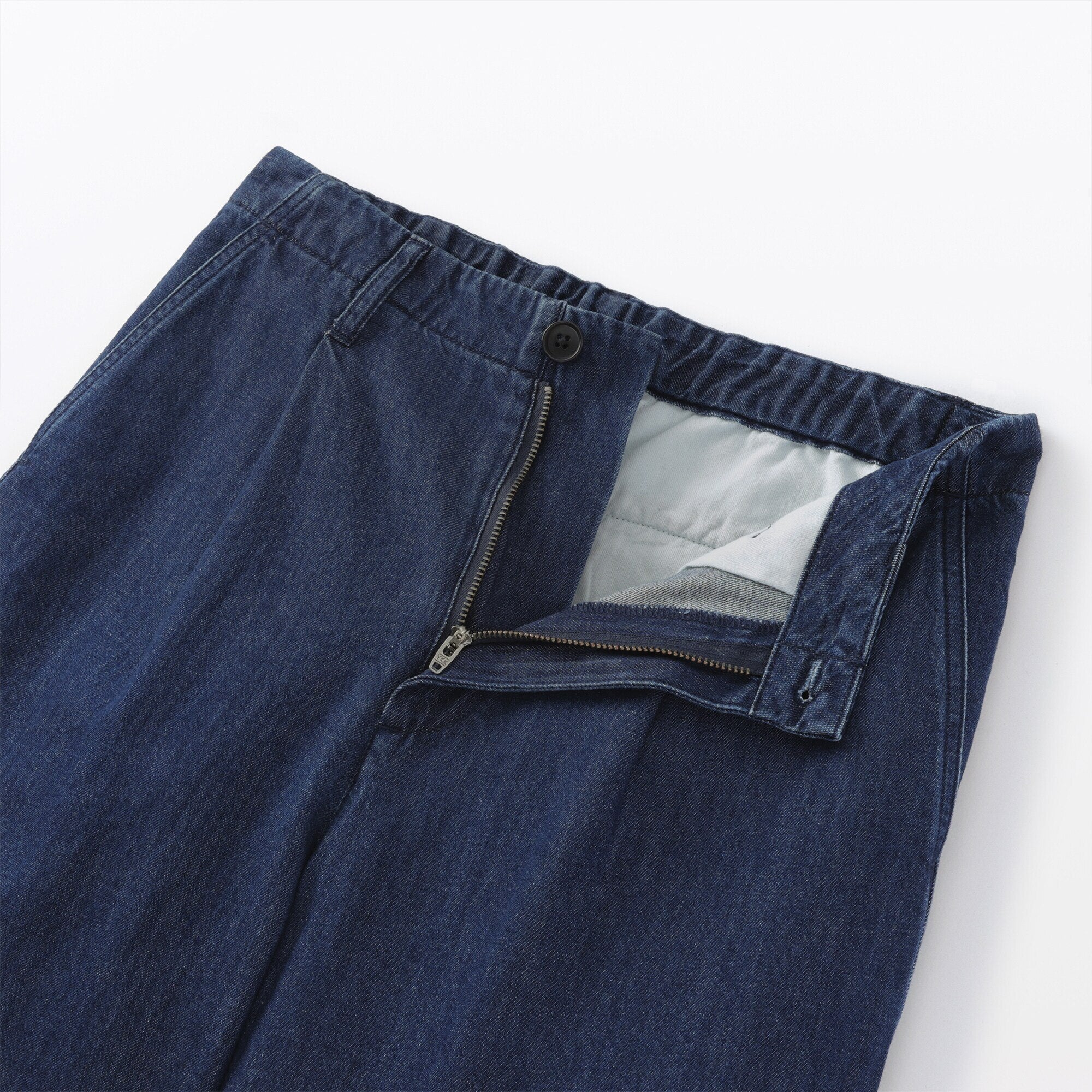 Lightweight Denim Wide Pants - Image 9