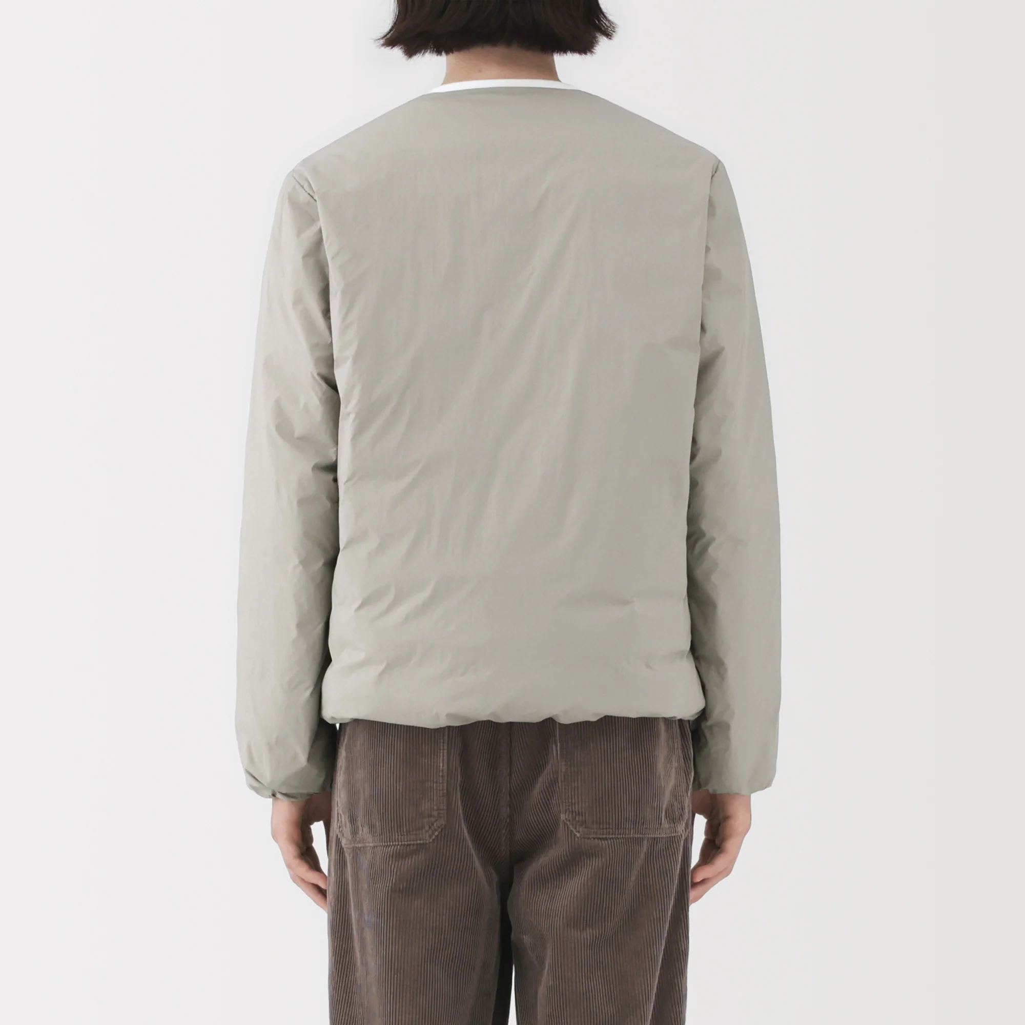 Lightweight Down Collarless Jacket - Image 26