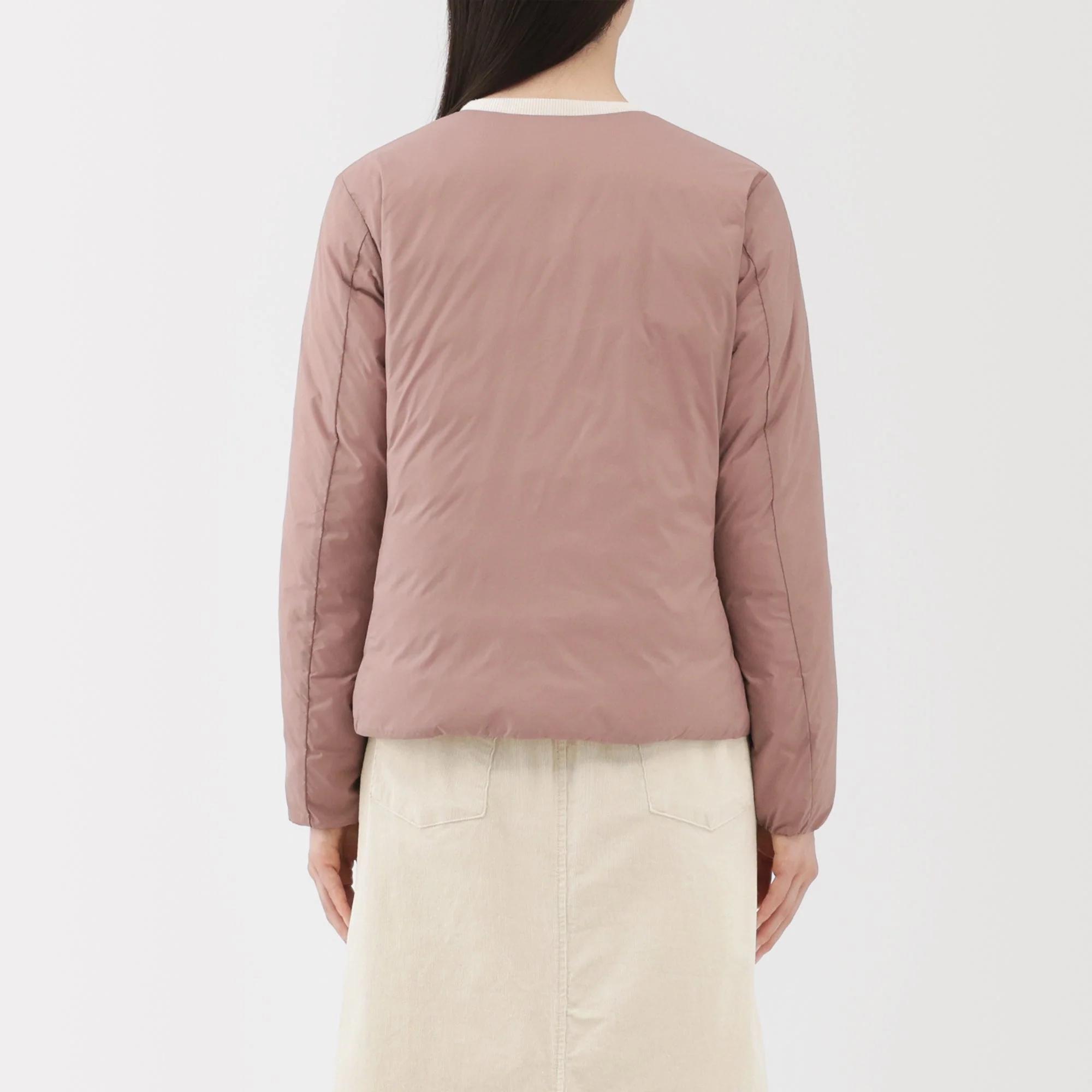 Lightweight Down Collarless Jacket - Image 38