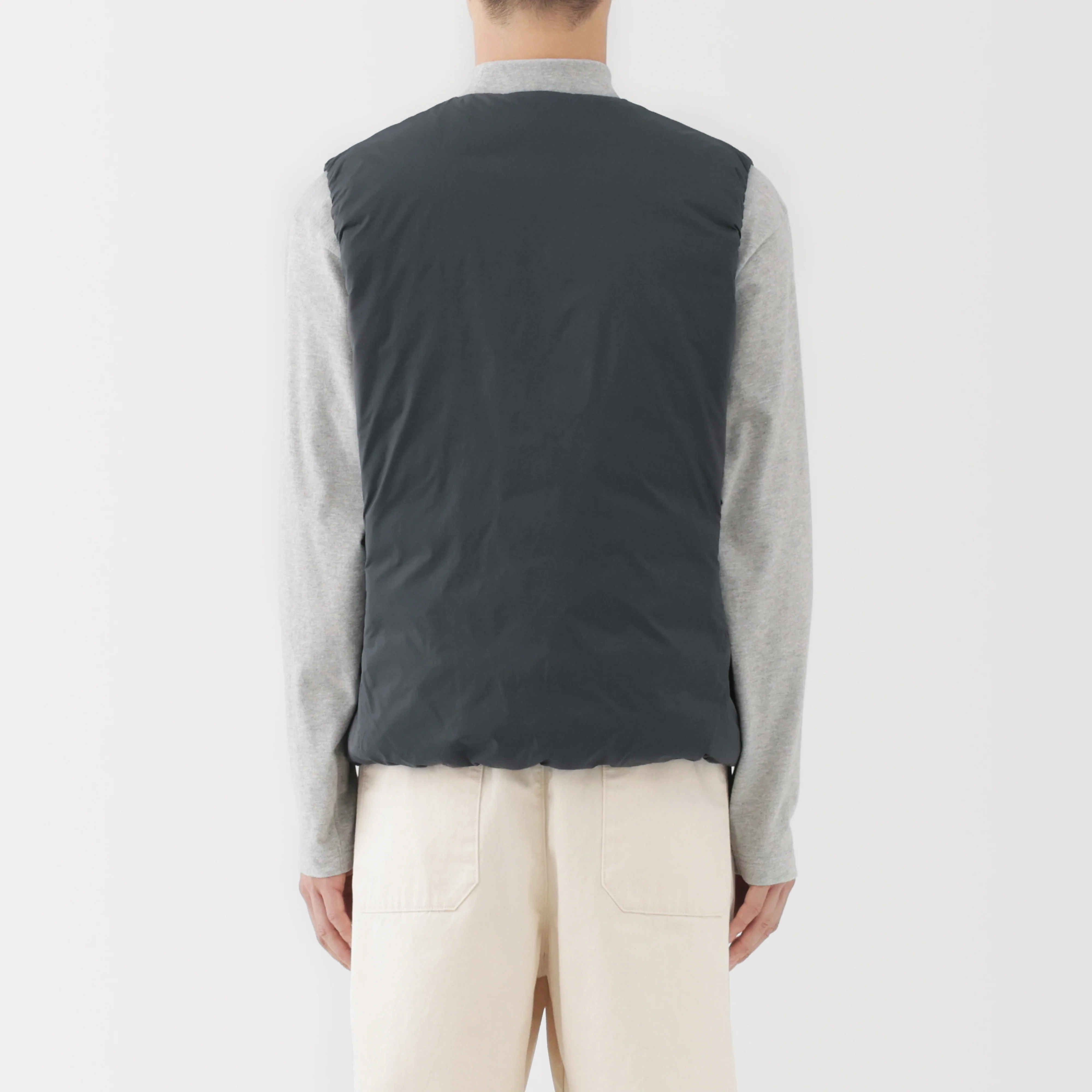 Lightweight Down Collarless Vest - Image 6