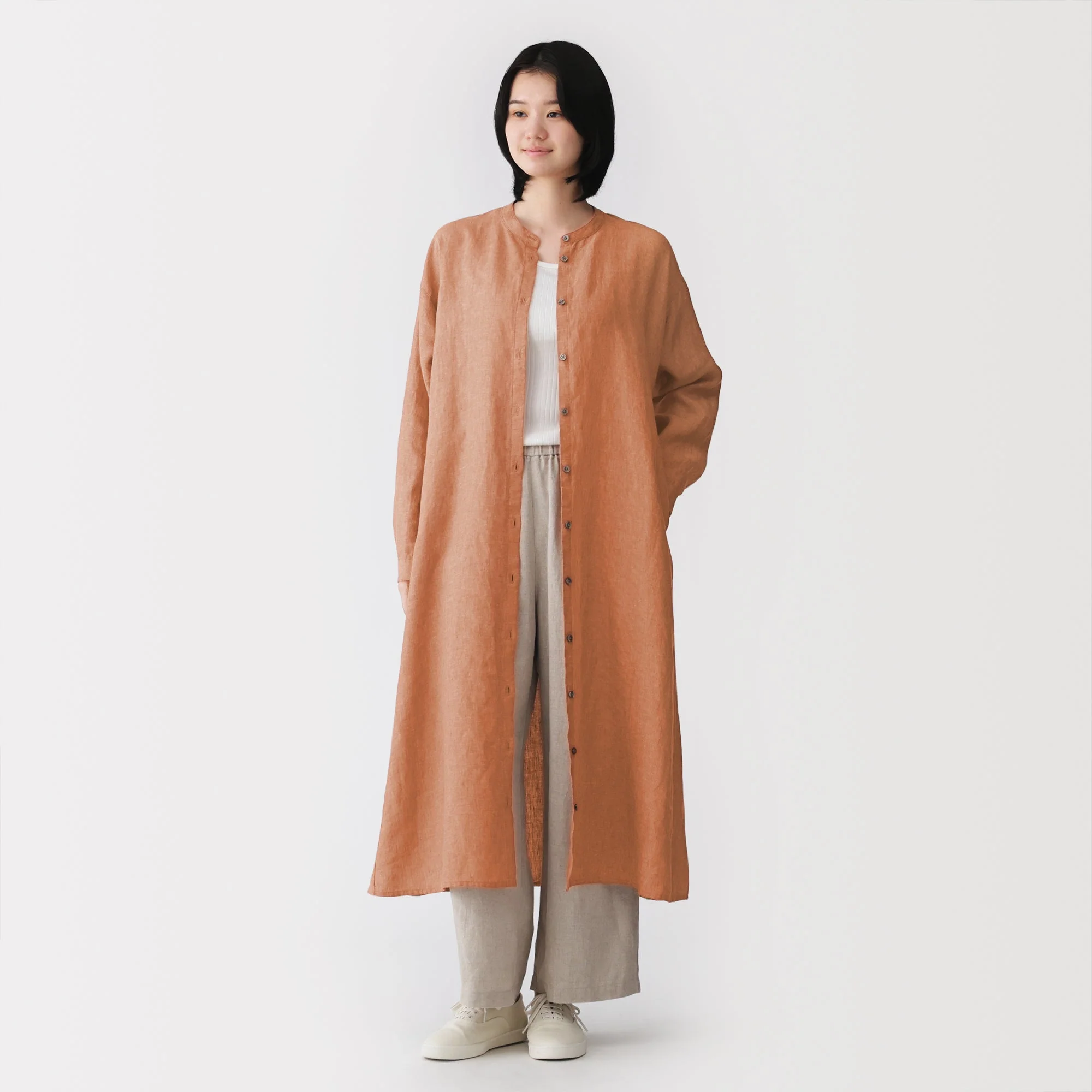 Linen Shirt Dress - Image 20