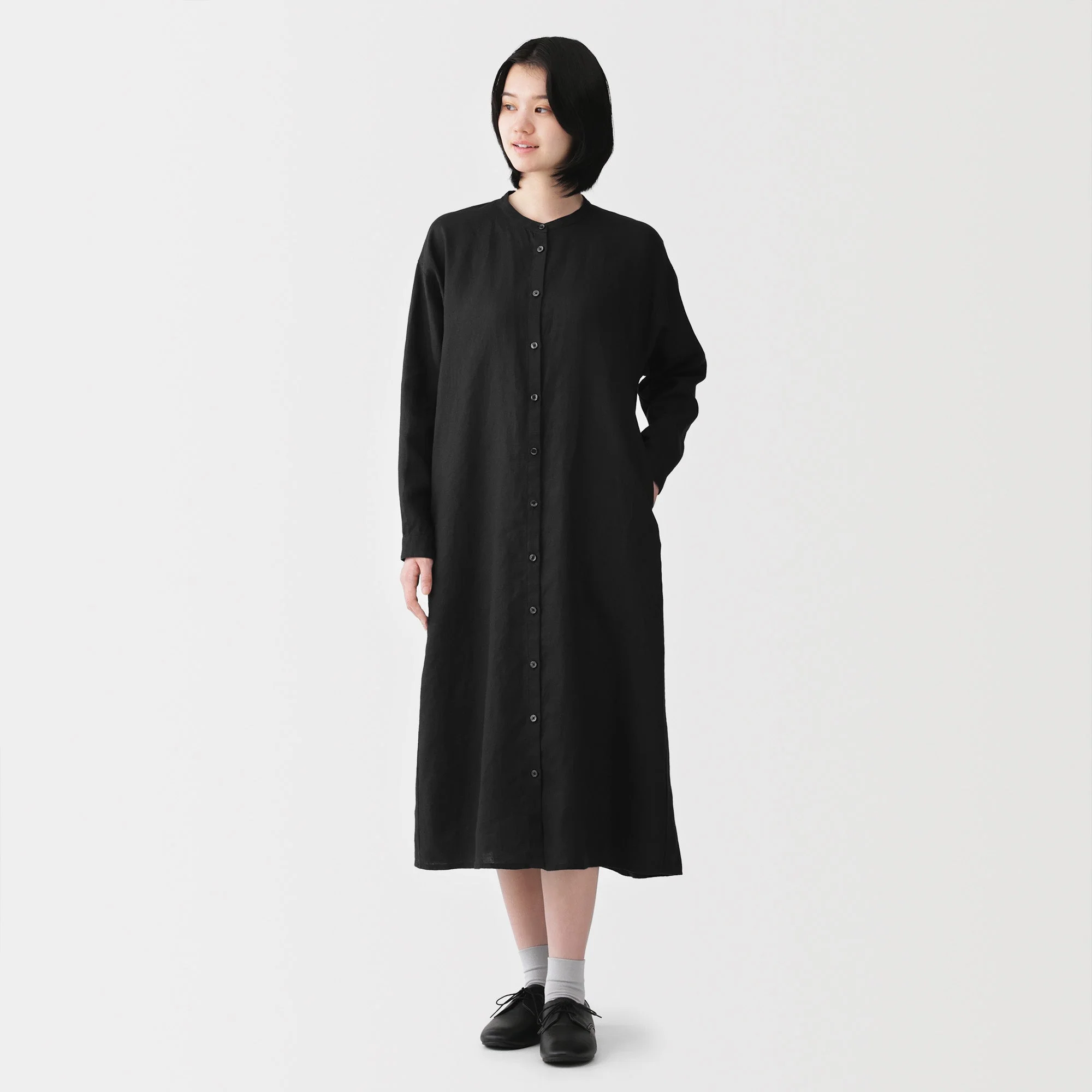 Linen Shirt Dress - Image 27