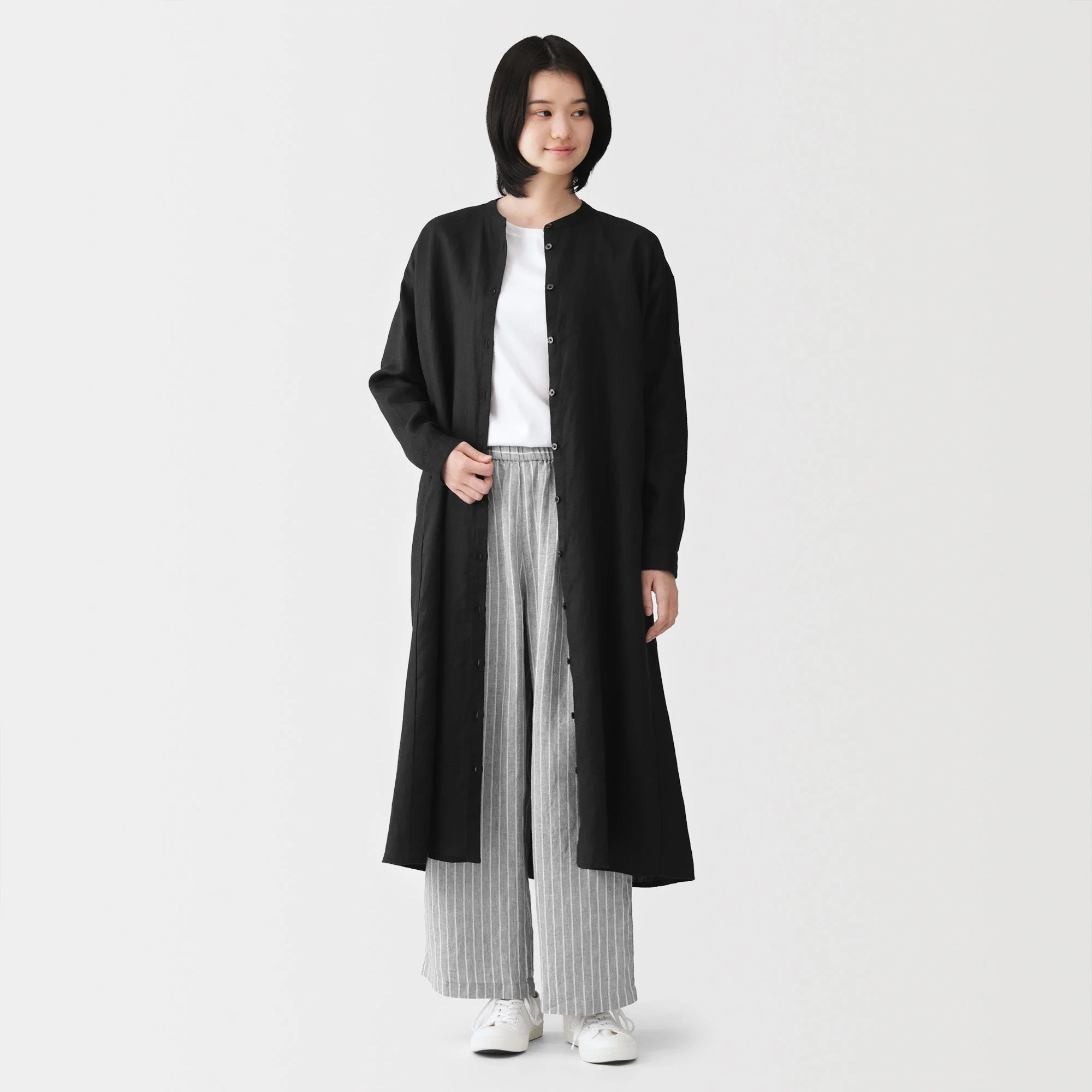 Linen Shirt Dress - Image 28
