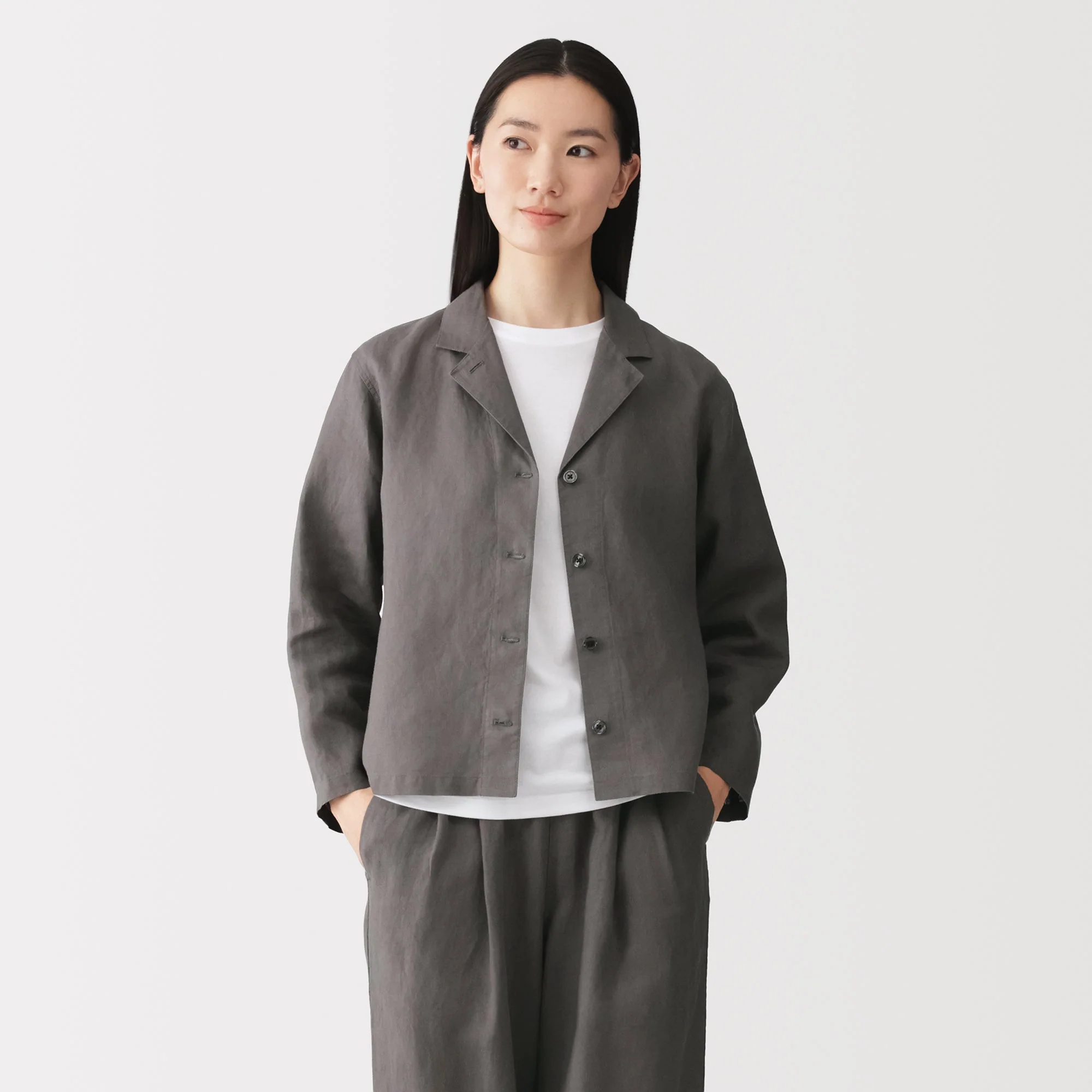 Linen Shirt Jacket - Image 10