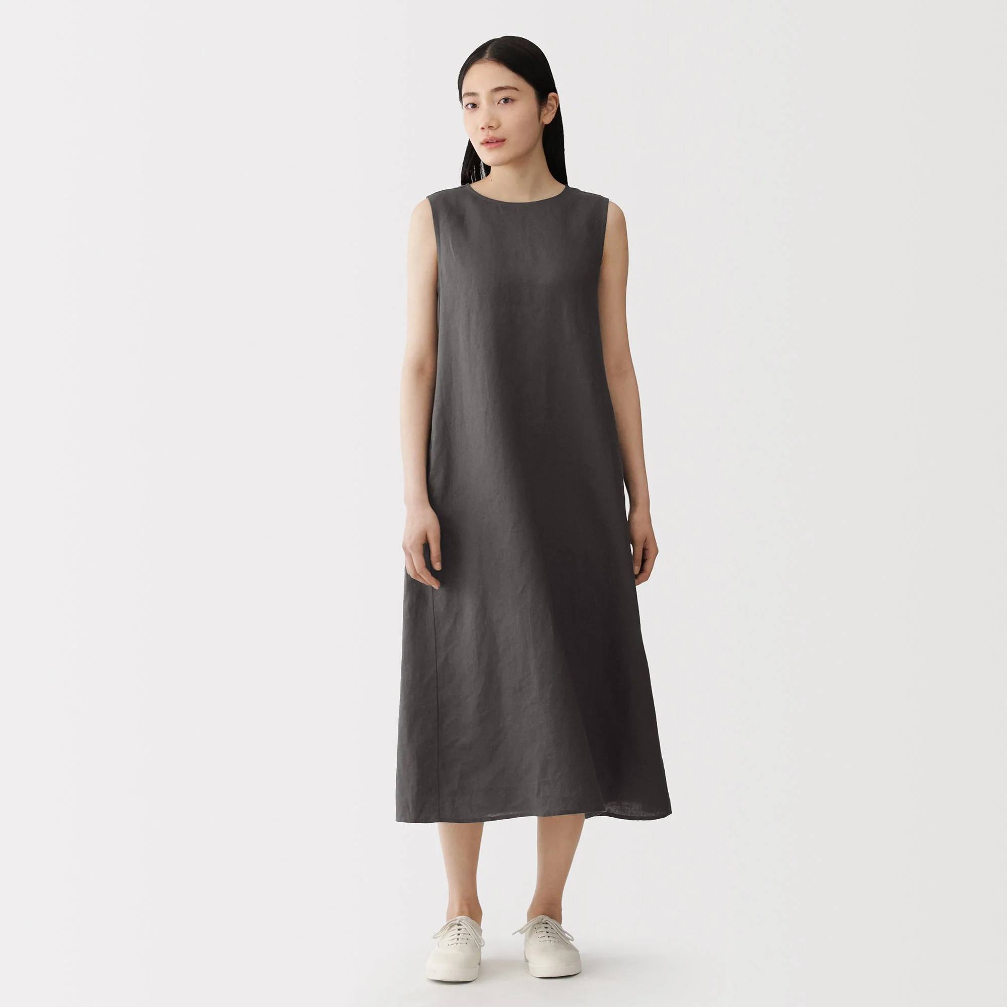 Linen Sleeveless Dress - Image 28