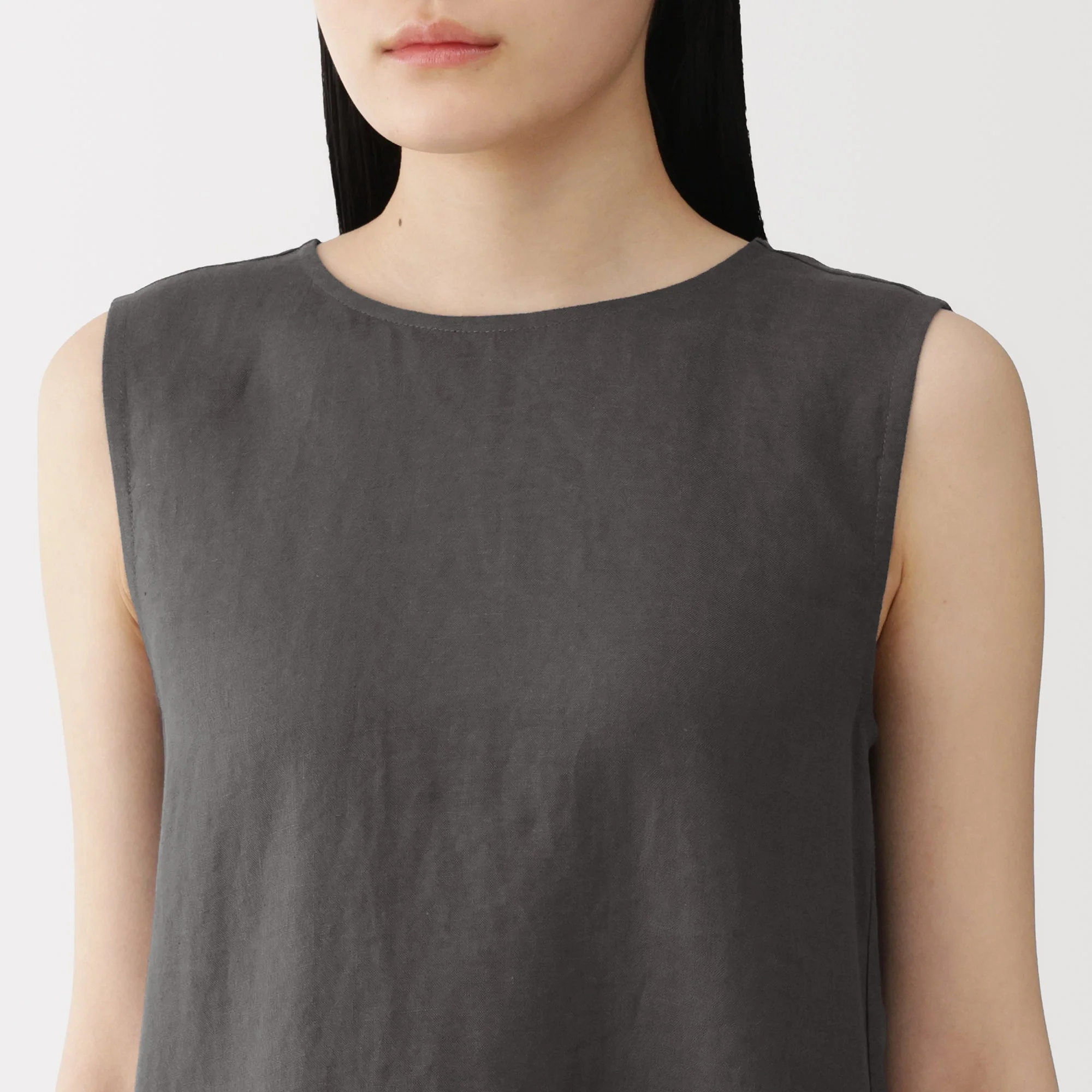 Linen Sleeveless Dress - Image 31