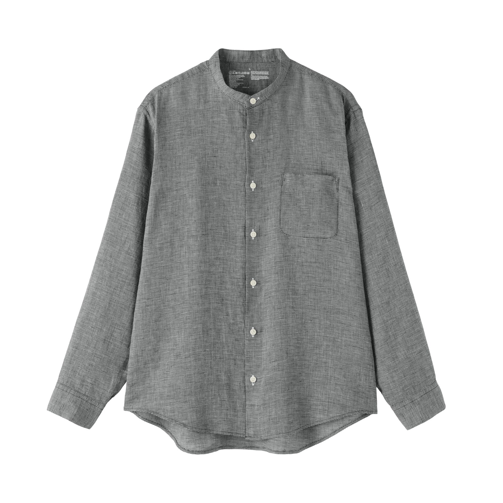 Linen Stand Collar Shirt - Image 38