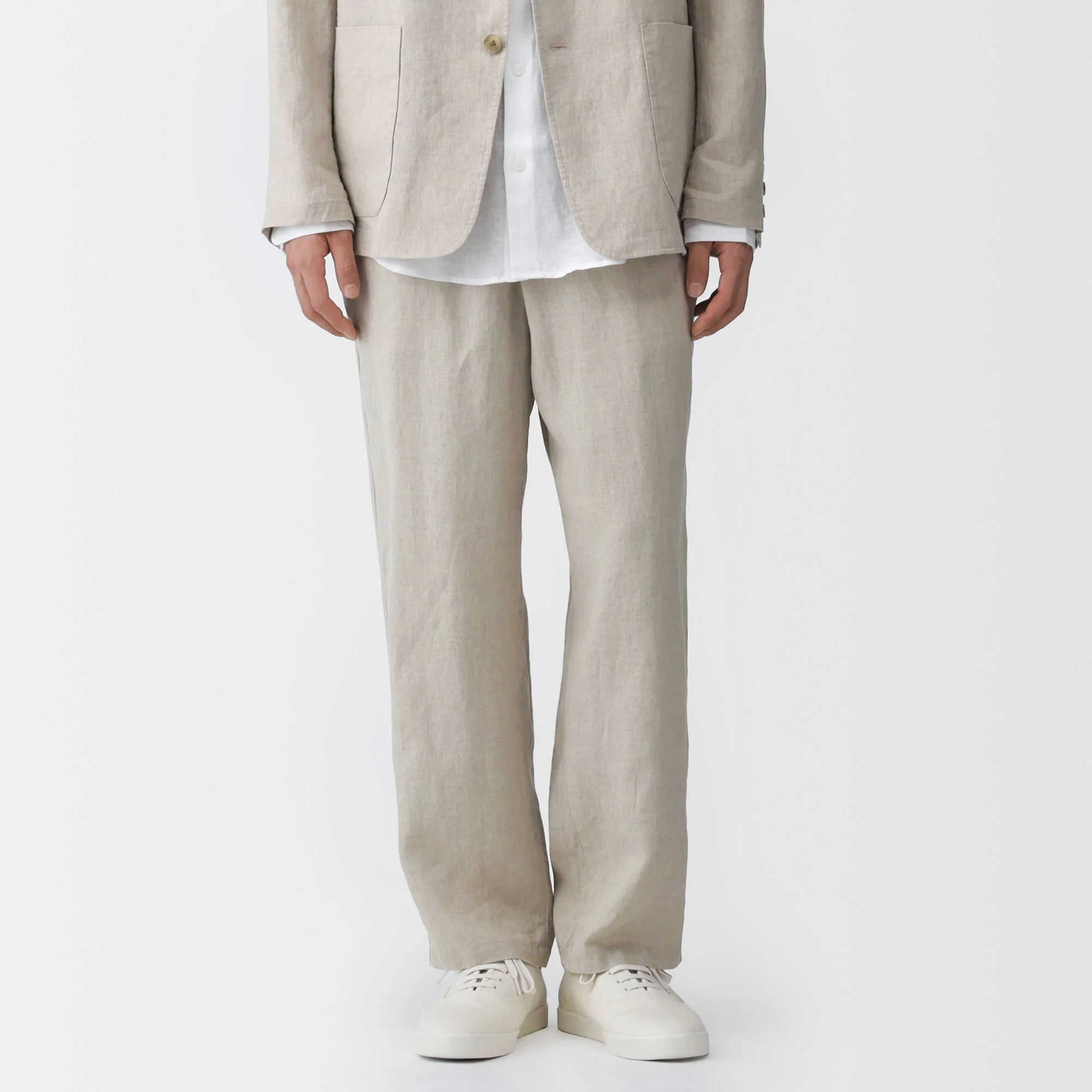 Linen Tapered Pants - Image 3