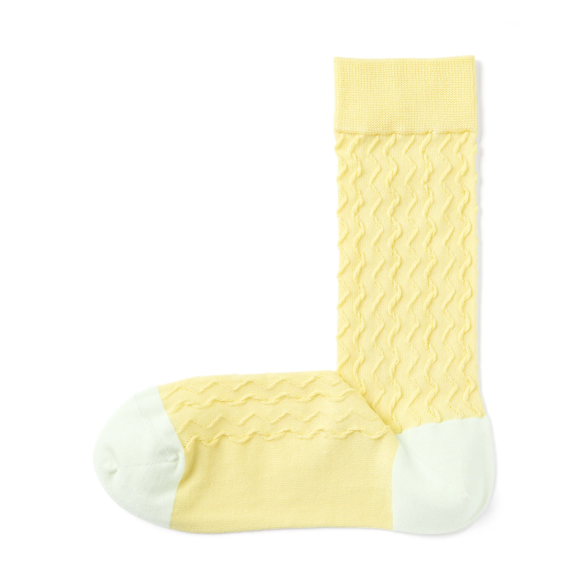 Lustrous Cotton Yarn Pattern Stitch Socks - Image 6