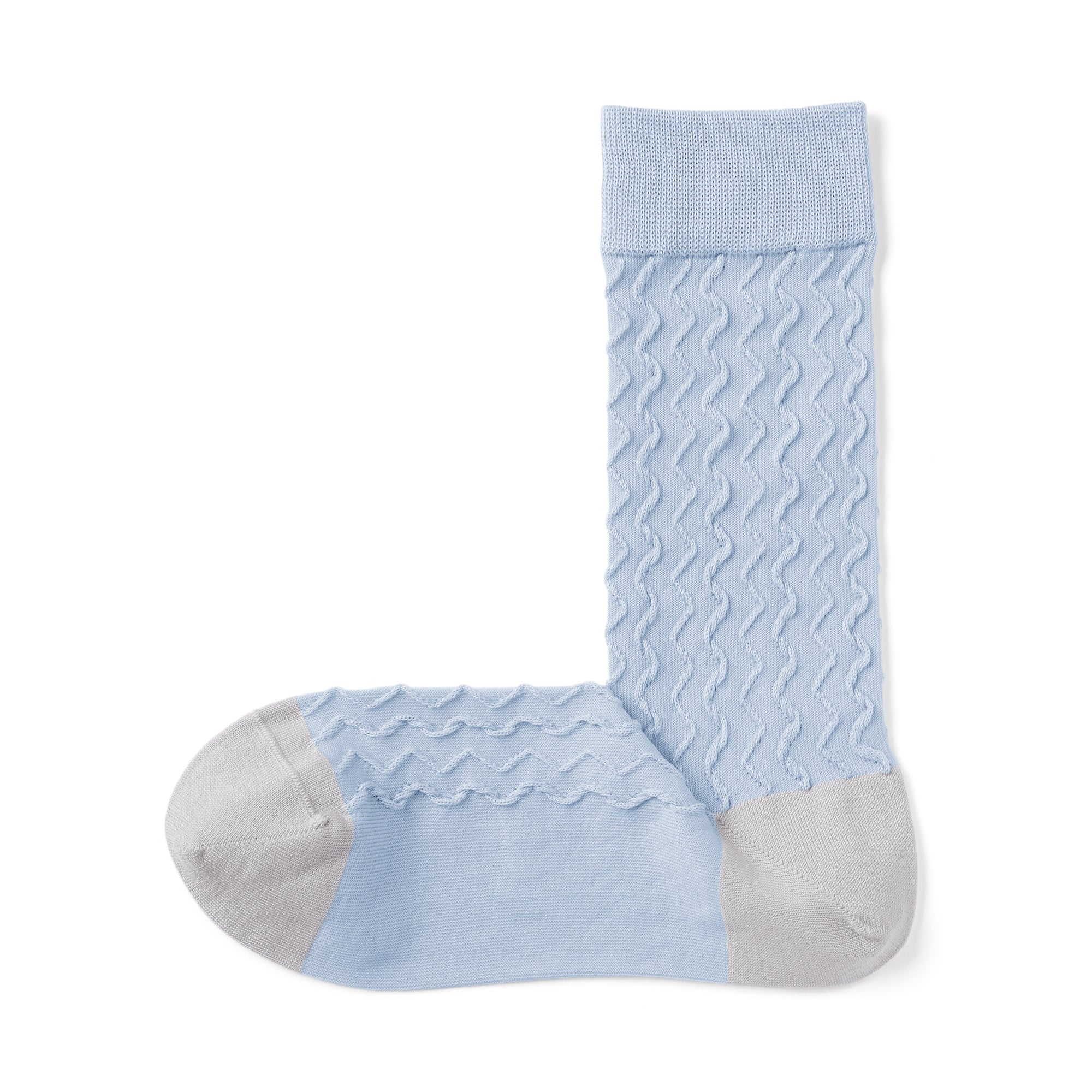 Lustrous Cotton Yarn Pattern Stitch Socks - Image 8