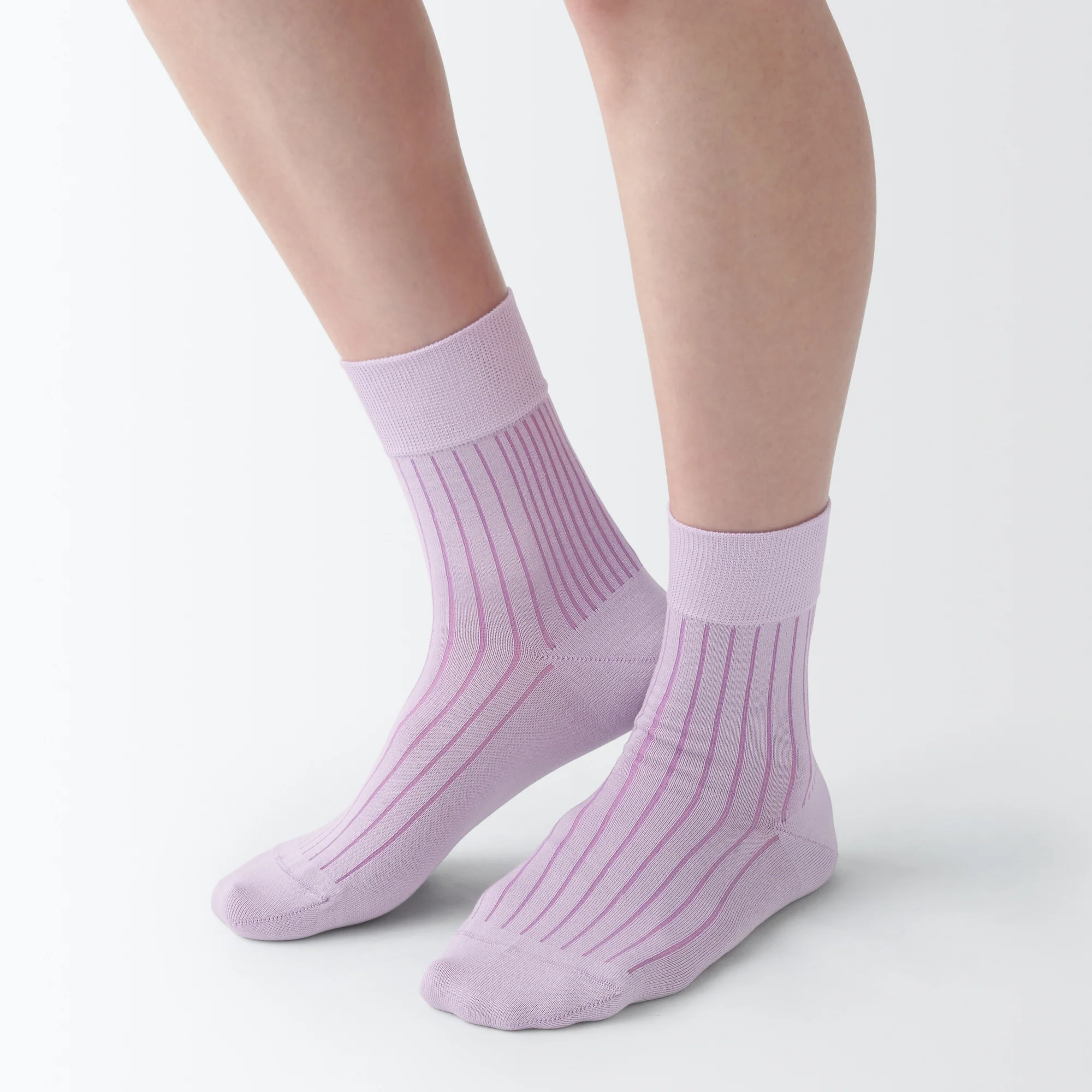 Lustrous Cotton Yarn Short Socks - Image 19
