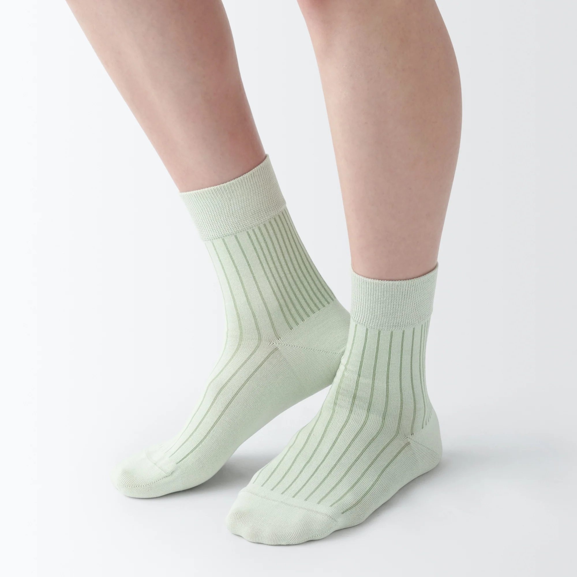 Lustrous Cotton Yarn Short Socks - Image 5