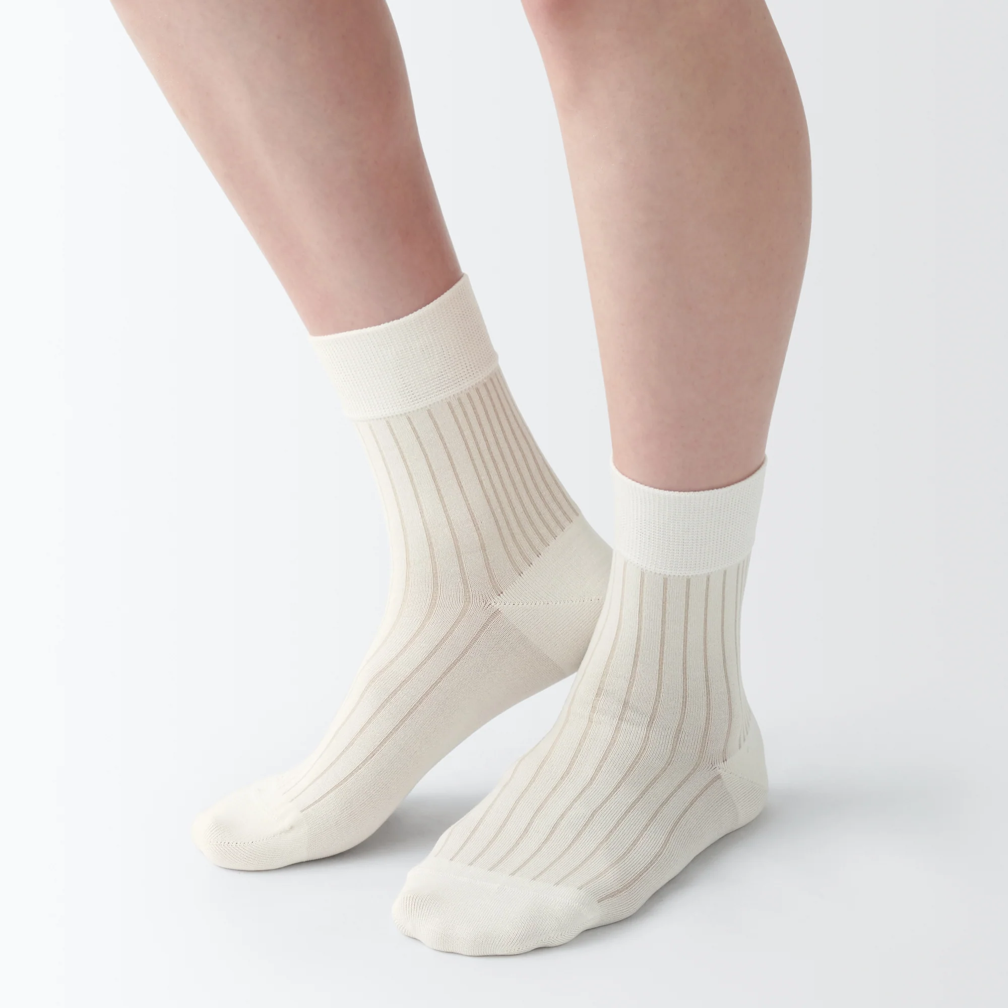 Lustrous Cotton Yarn Short Socks - Image 9