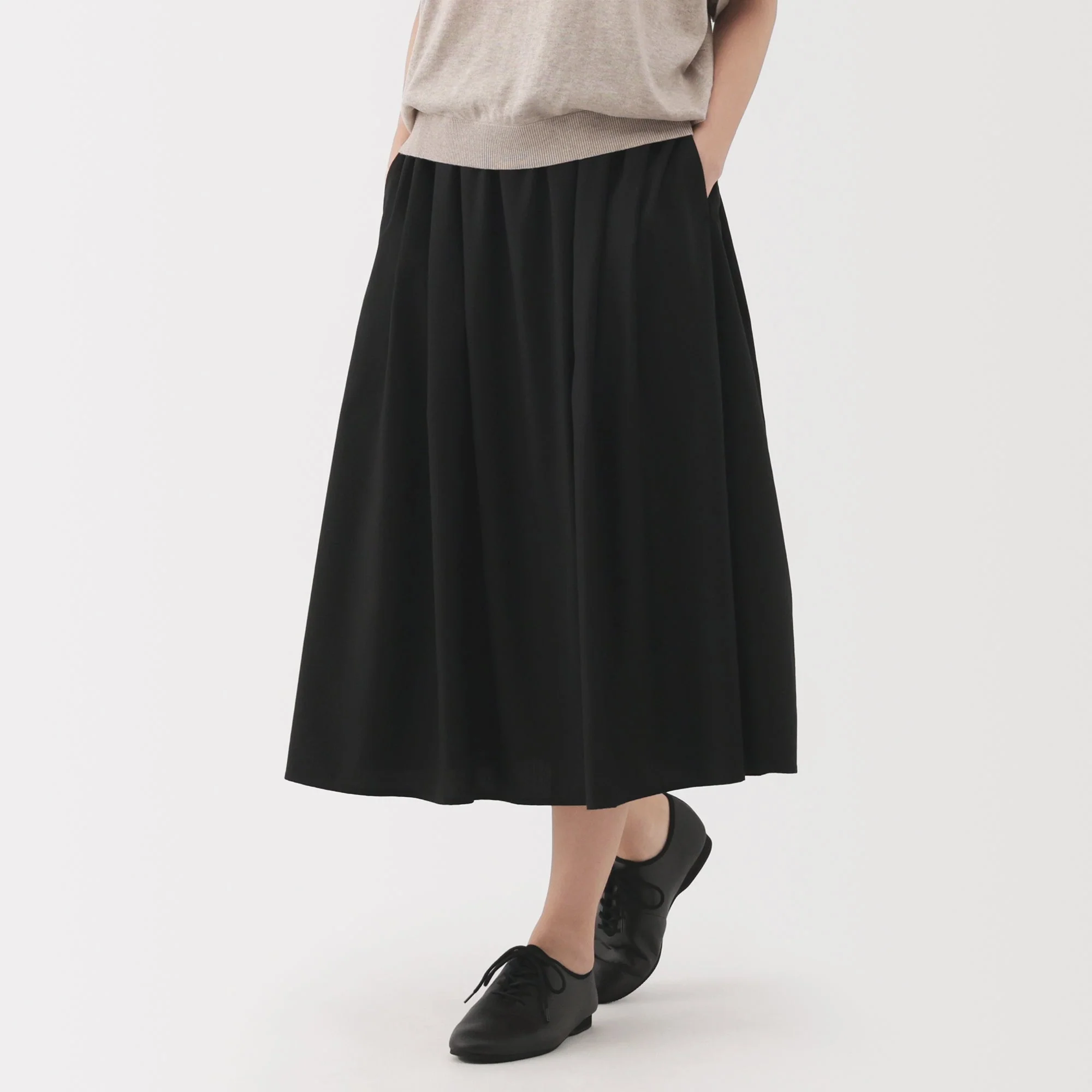 Lyocell Blend Flared Skirt - Image 13