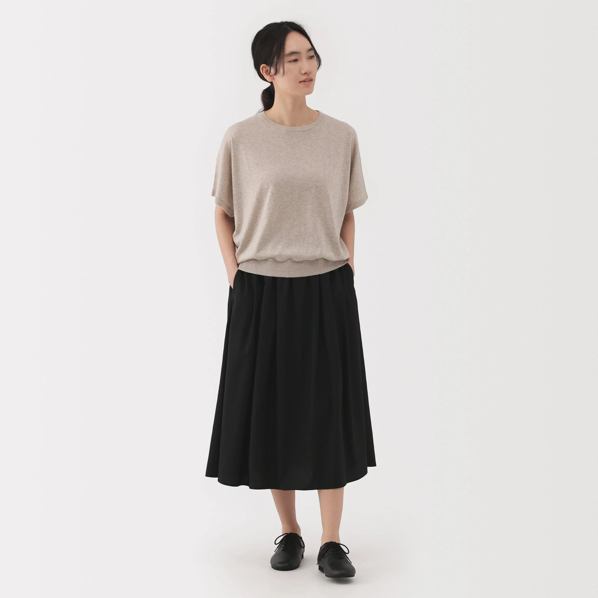 Lyocell Blend Flared Skirt - Image 14