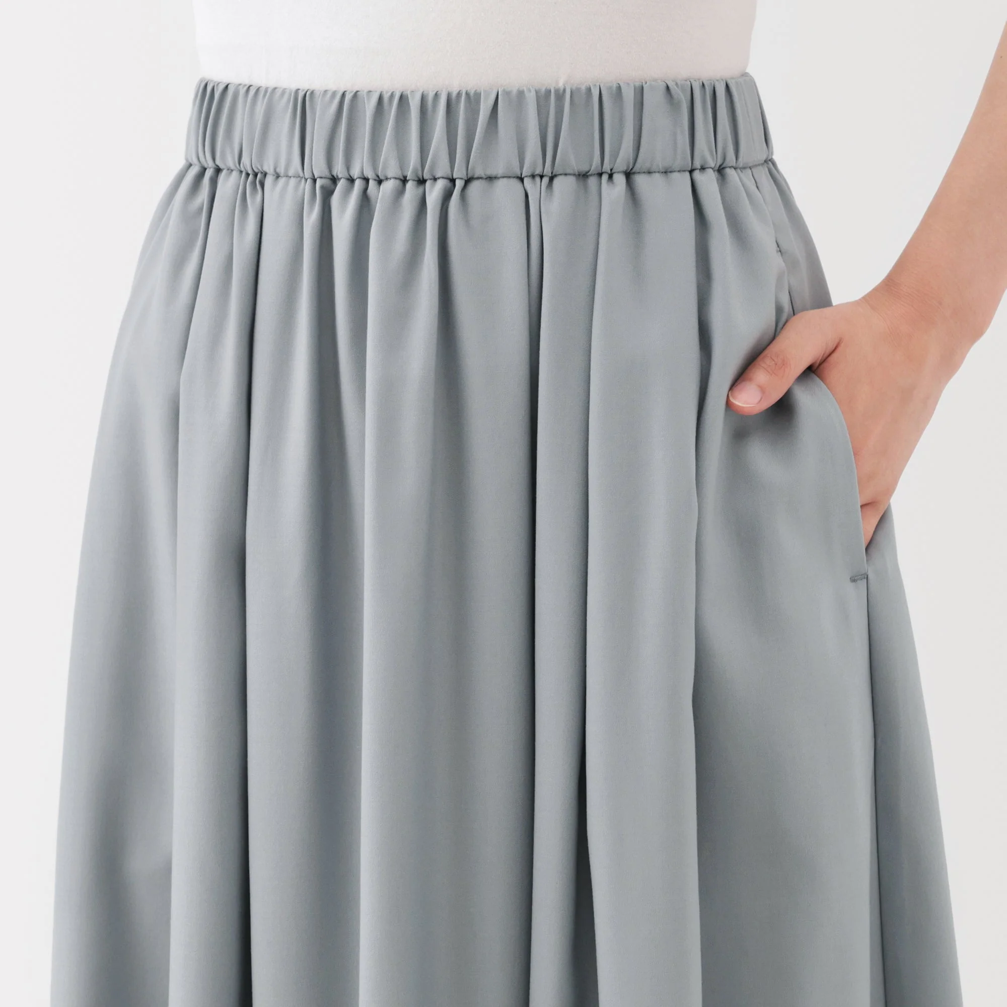 Lyocell Blend Flared Skirt - Image 7