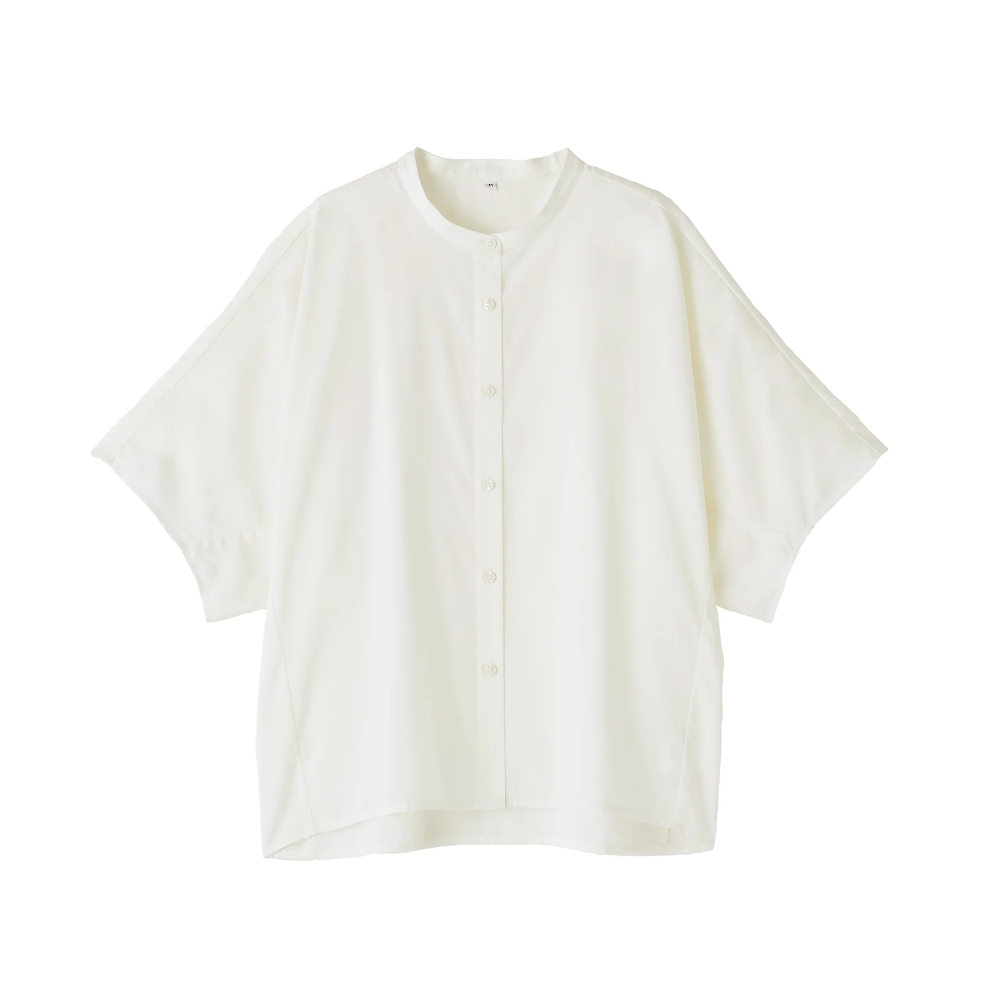 Lyocell Blend Half-Sleeve Blouse - Image 2