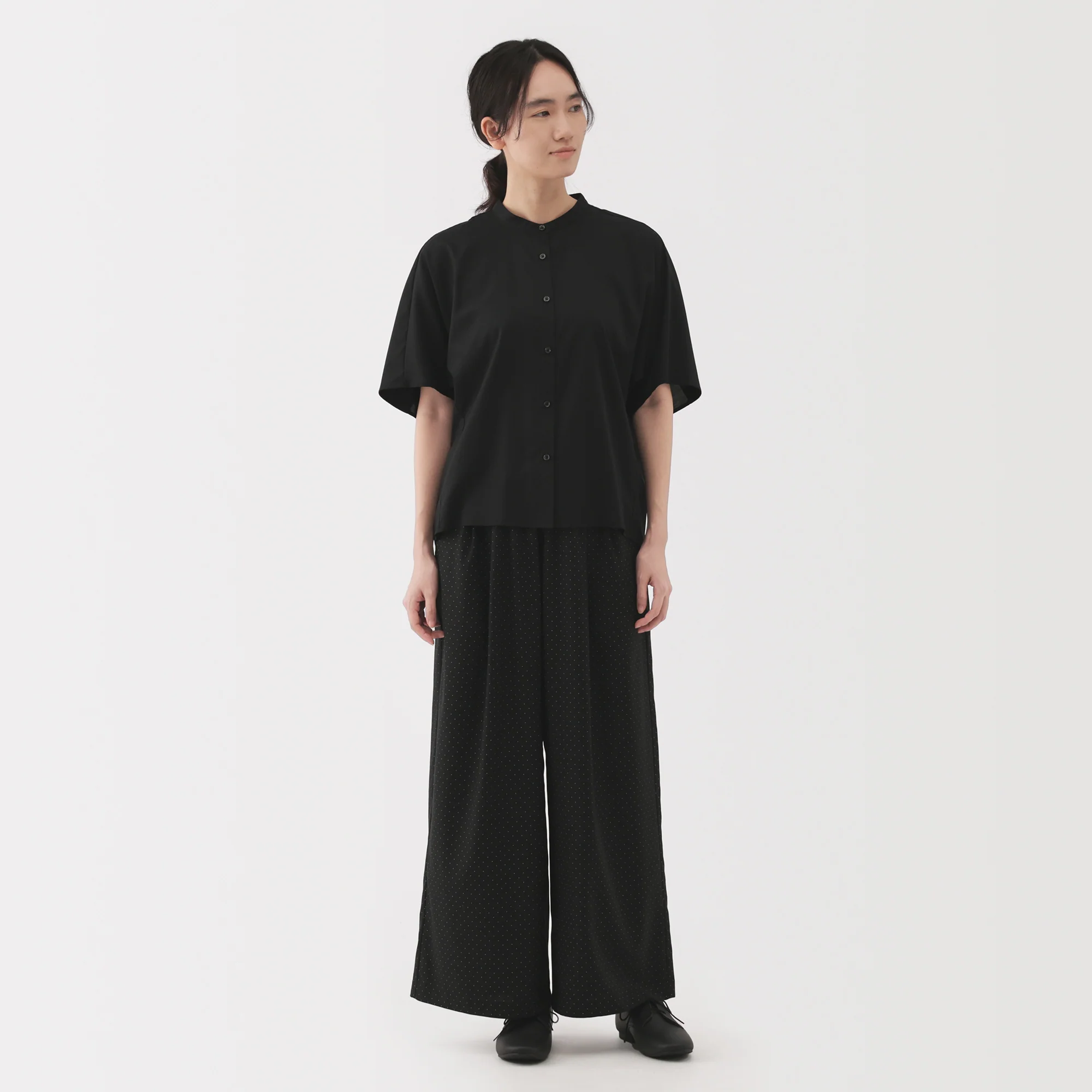Lyocell Blend Half-Sleeve Blouse - Image 24