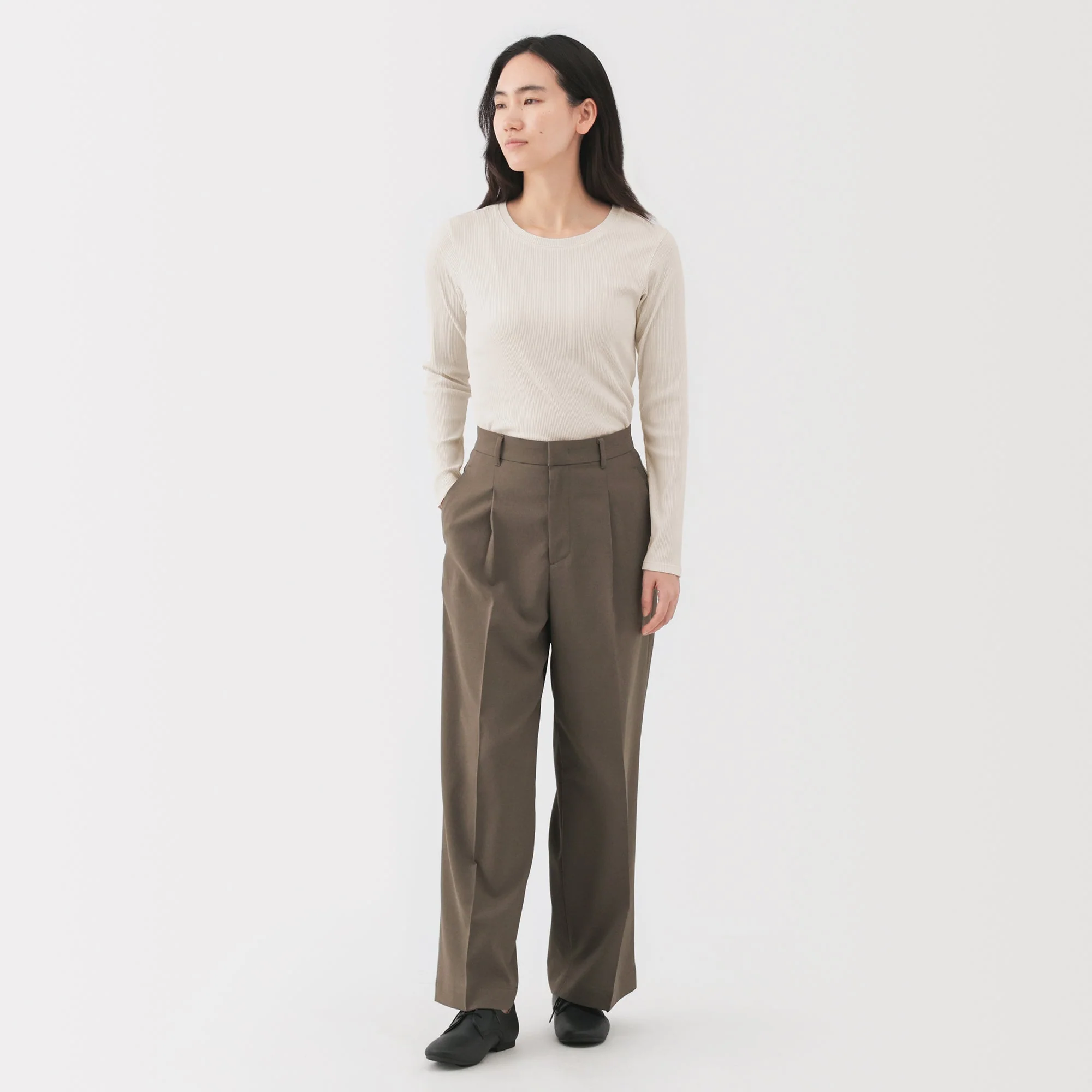 Lyocell Blend Rib T-Shirt - Image 12