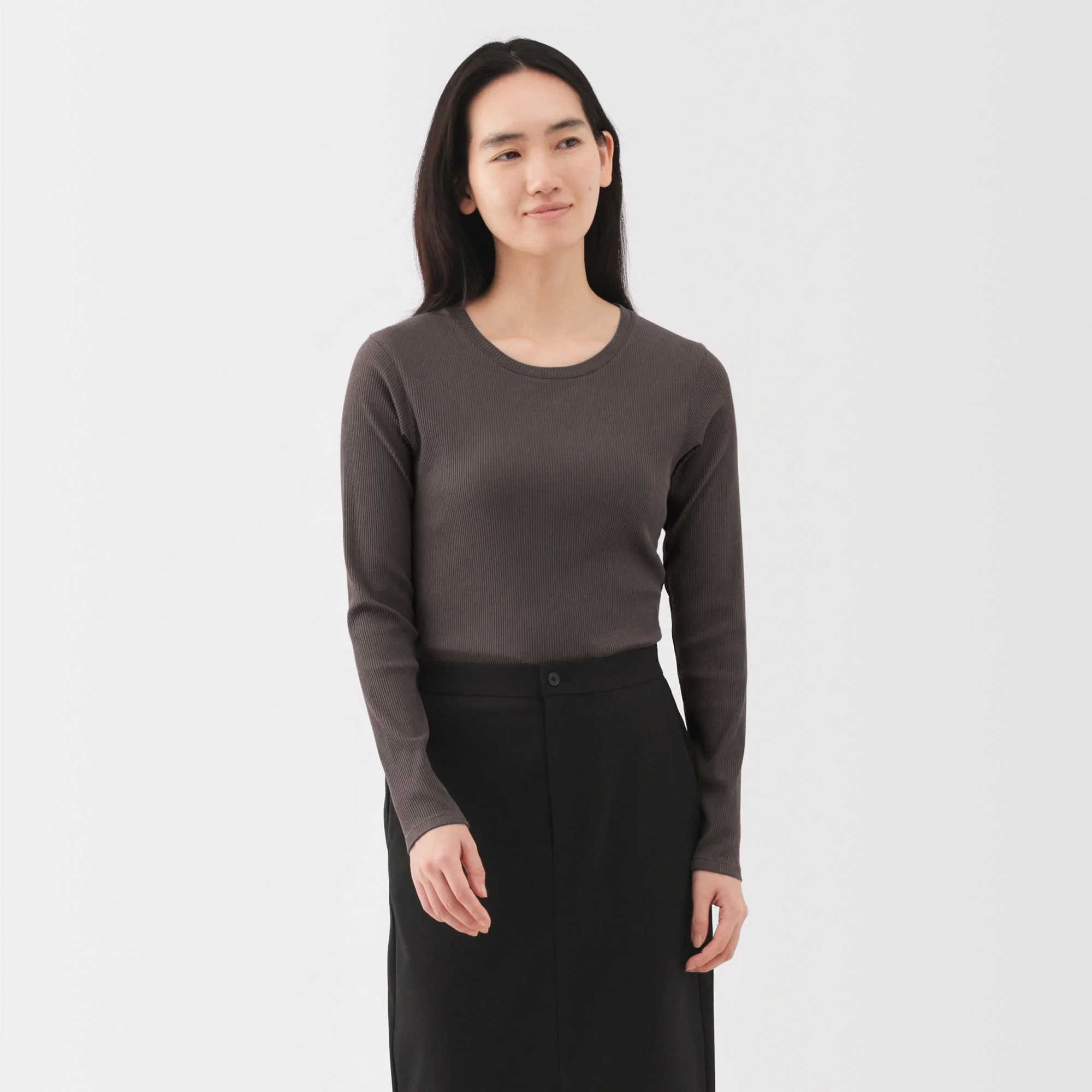 Lyocell Blend Rib T-Shirt - Image 19