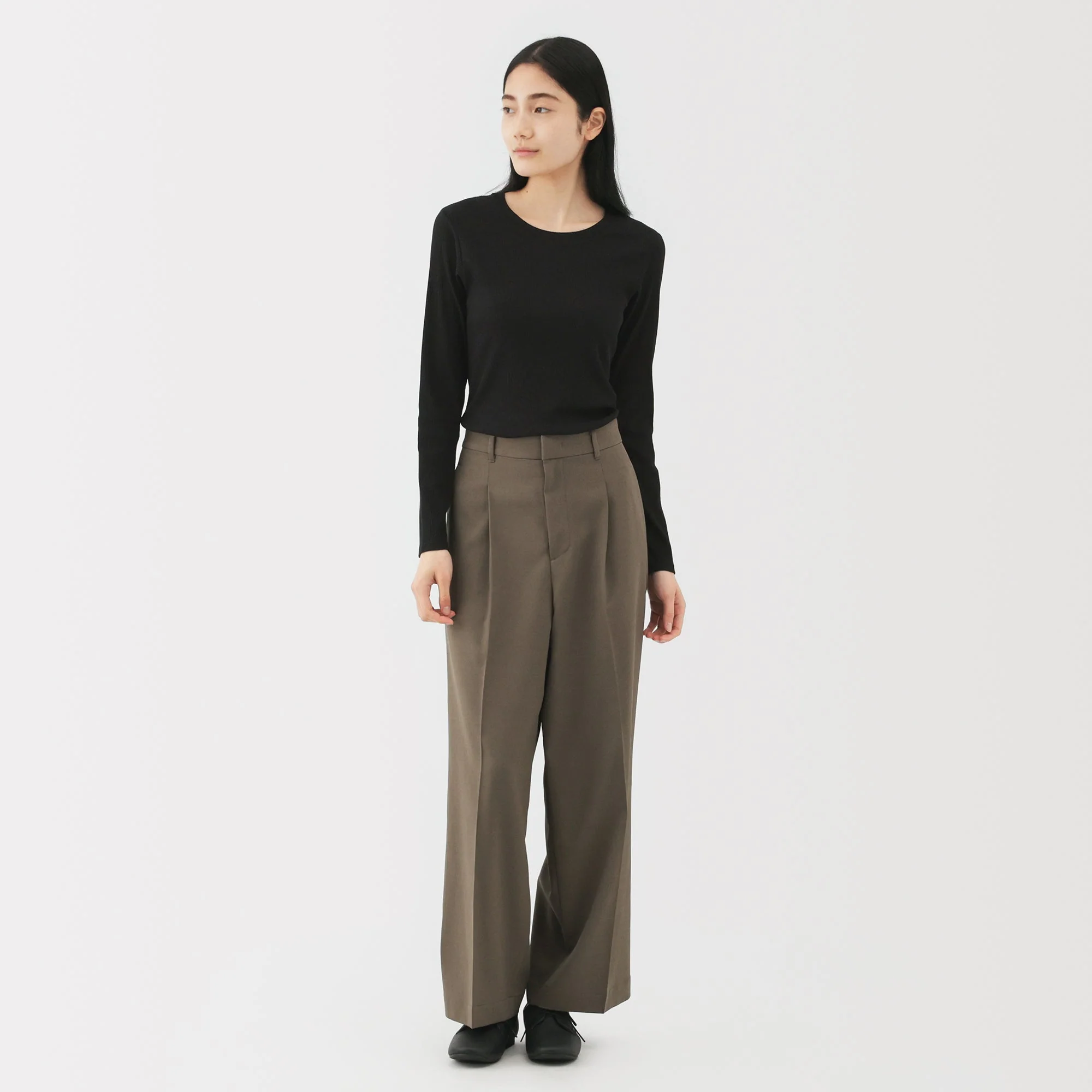 Lyocell Blend Rib T-Shirt - Image 28