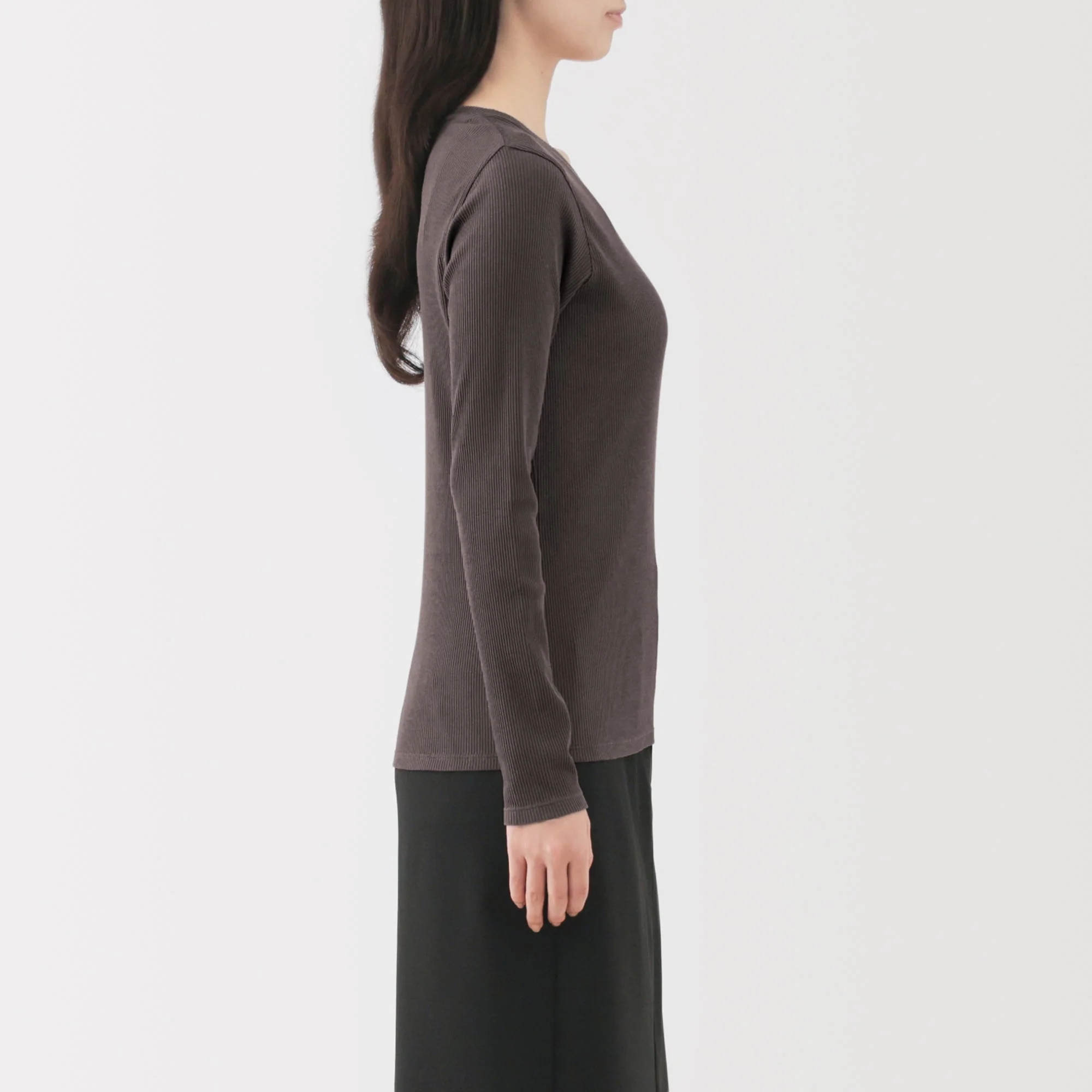 Lyocell Blend Rib T-Shirt - Image 29