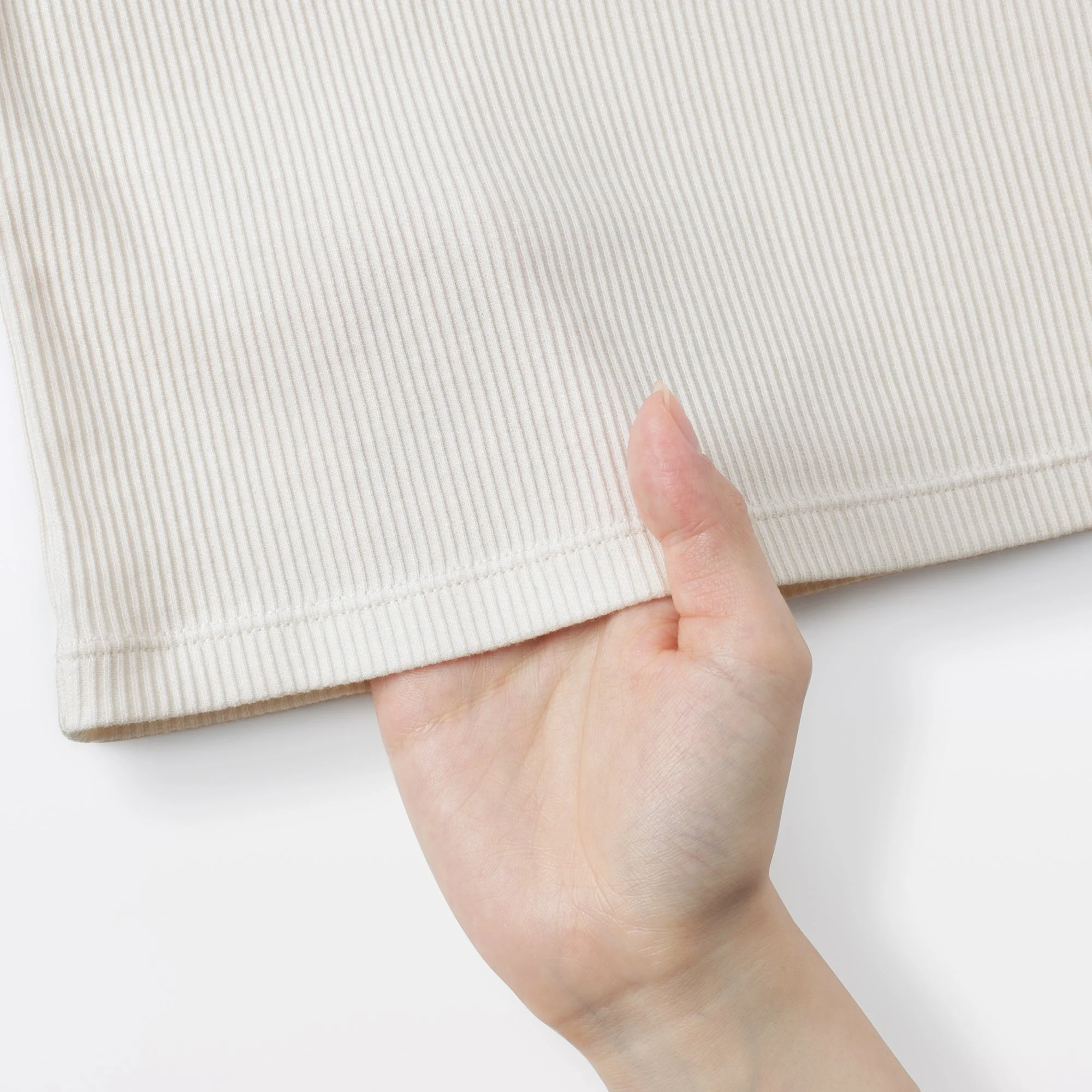Lyocell Blend Rib T-Shirt - Image 49