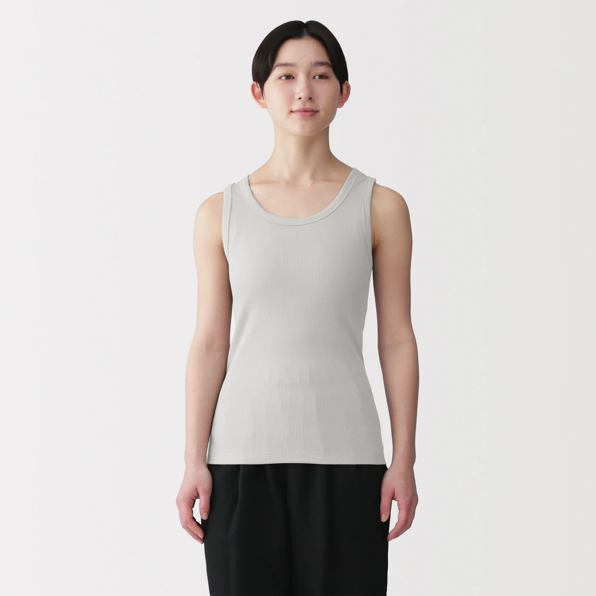 Lyocell Blend Rib Tank Top - Image 19