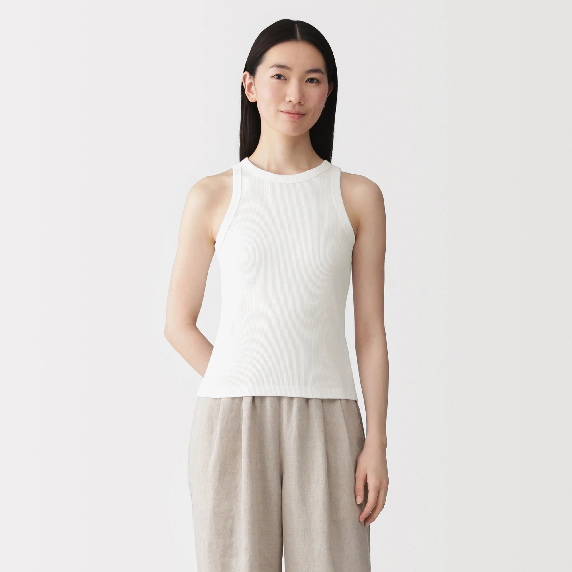 Lyocell Blend Rib Tank Top - Image 19