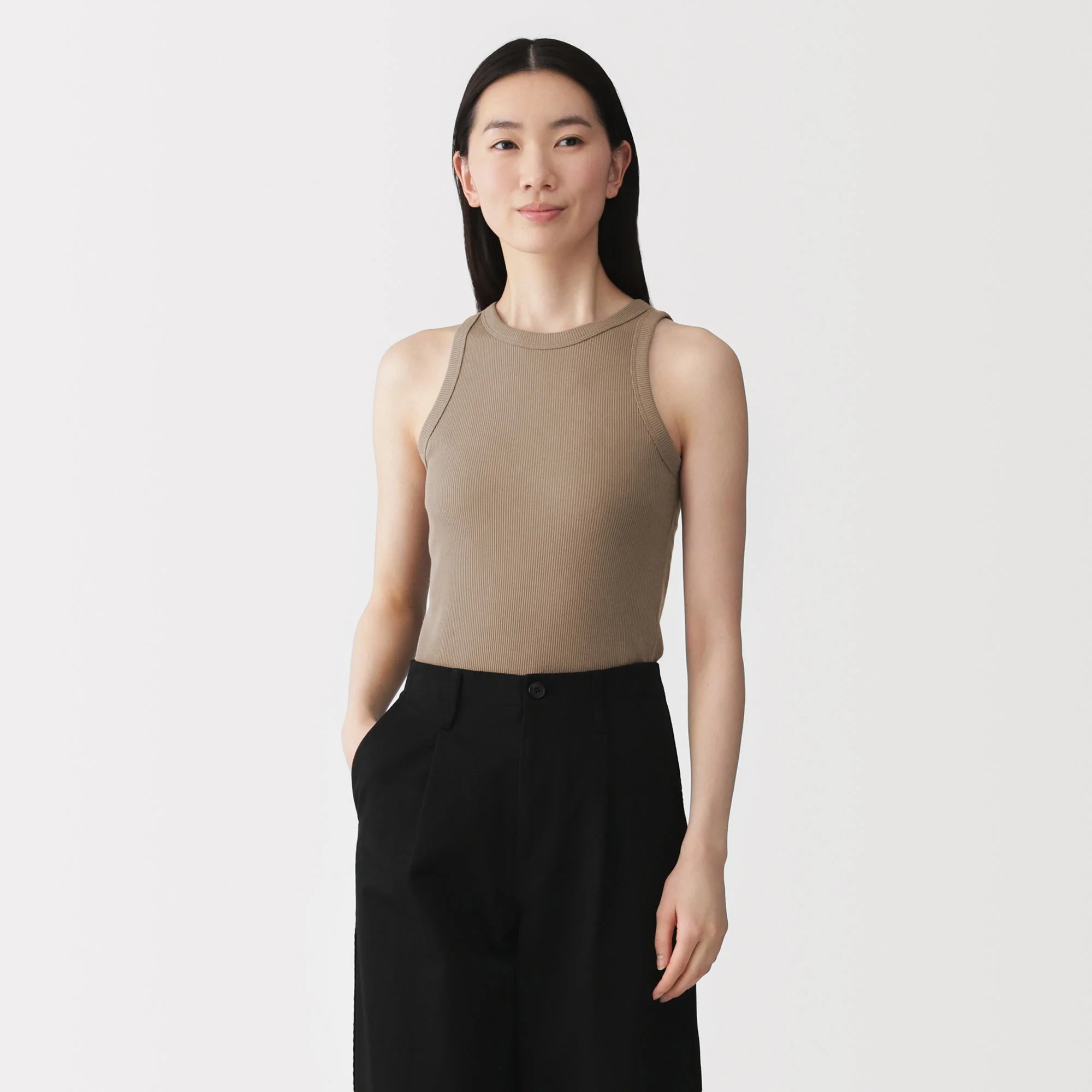 Lyocell Blend Rib Tank Top - Image 27