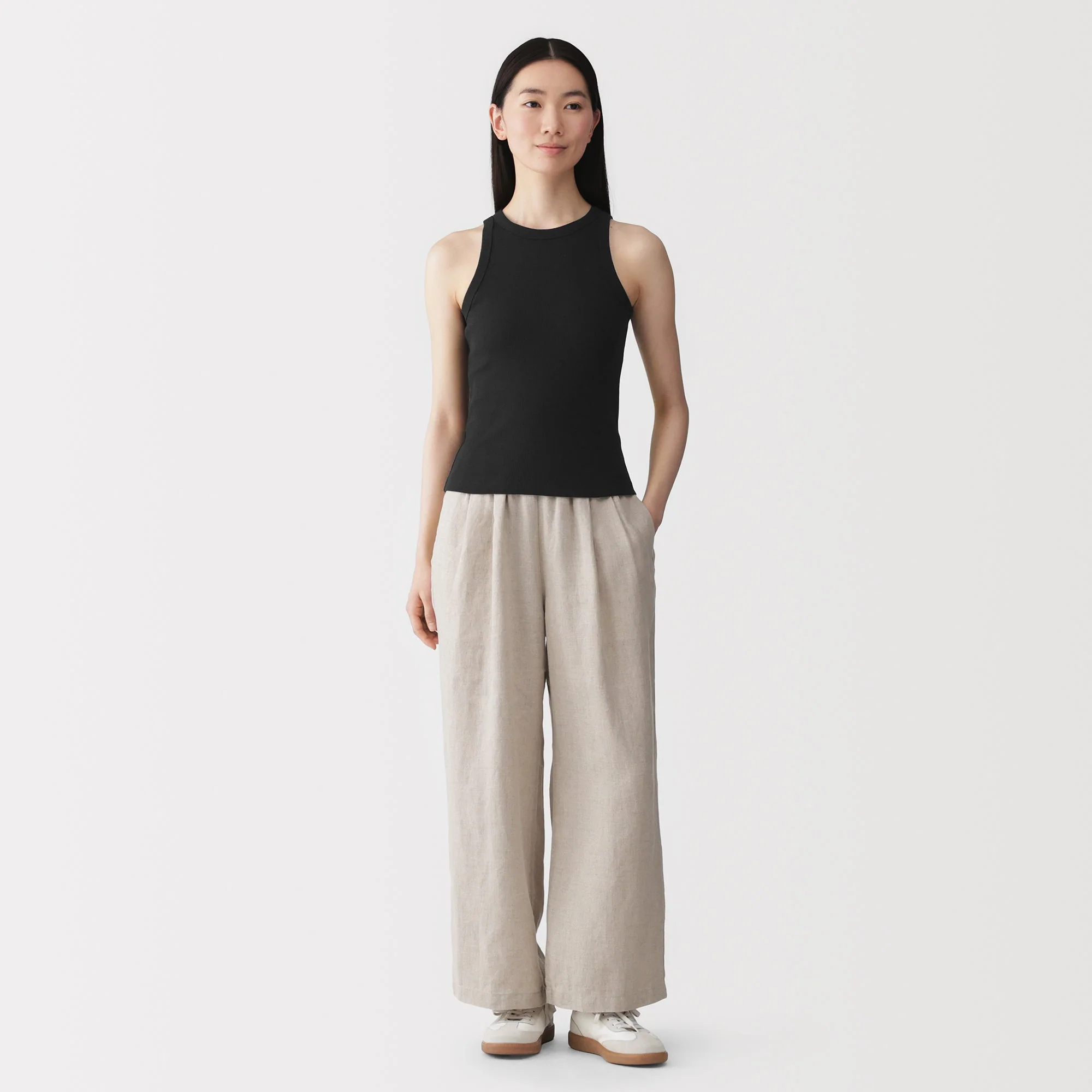 Lyocell Blend Rib Tank Top - Image 4