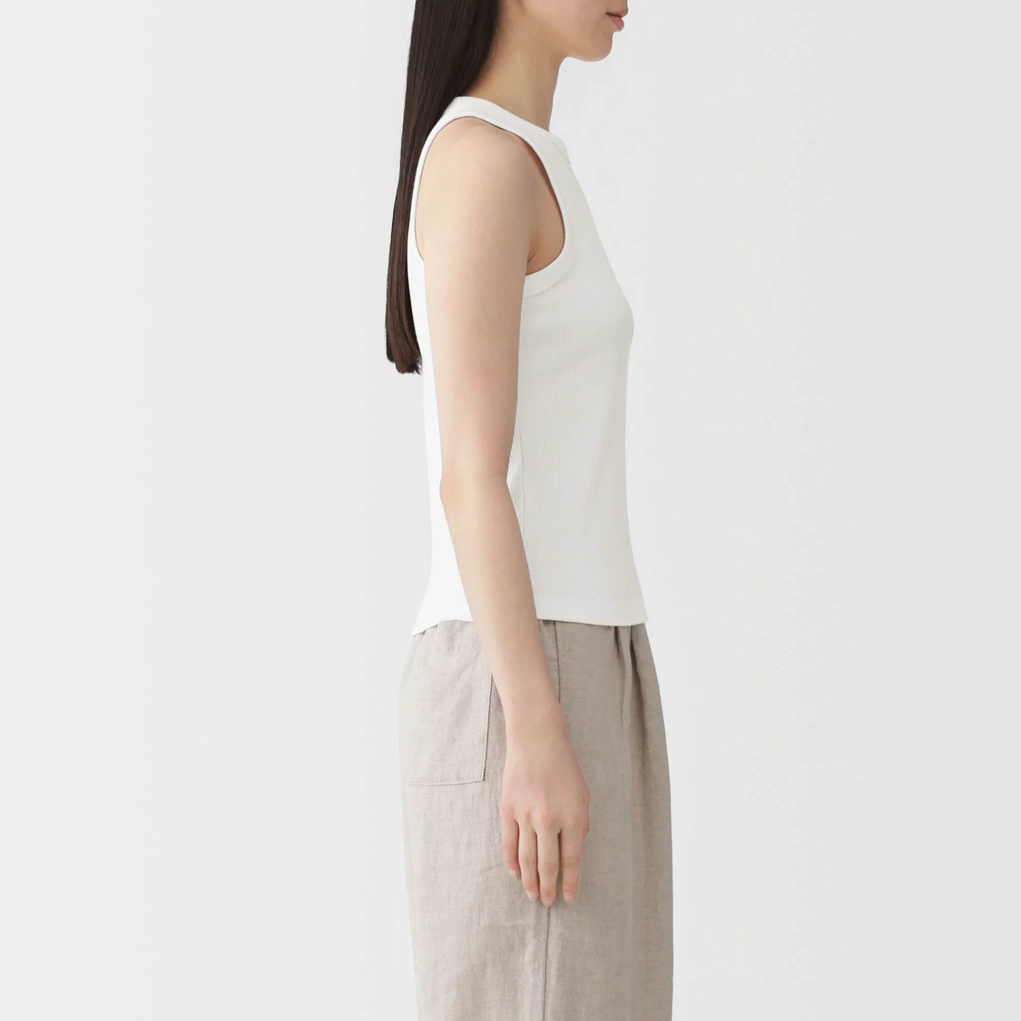 Lyocell Blend Rib Tank Top - Image 5