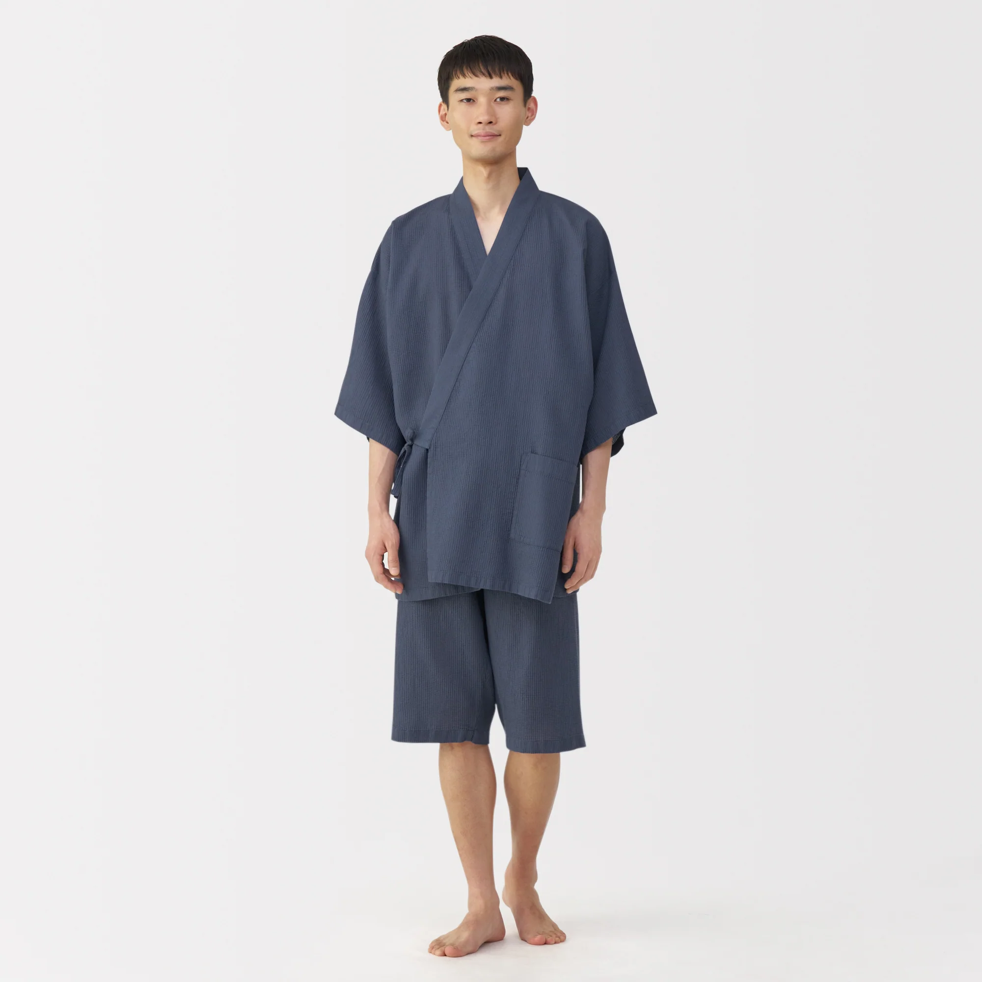Lyocell Blend Waffle Jinbei - Image 25