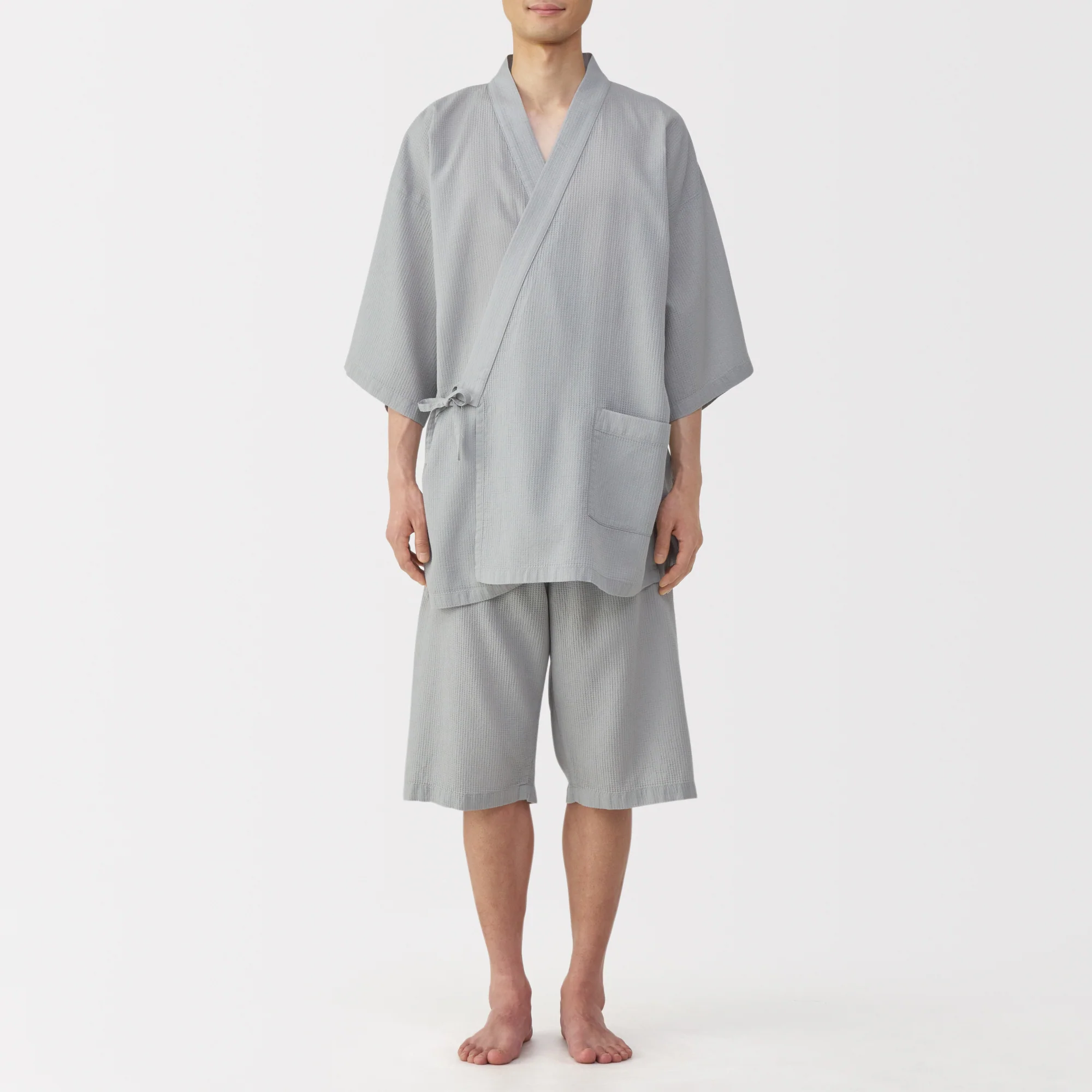 Lyocell Blend Waffle Jinbei - Image 4