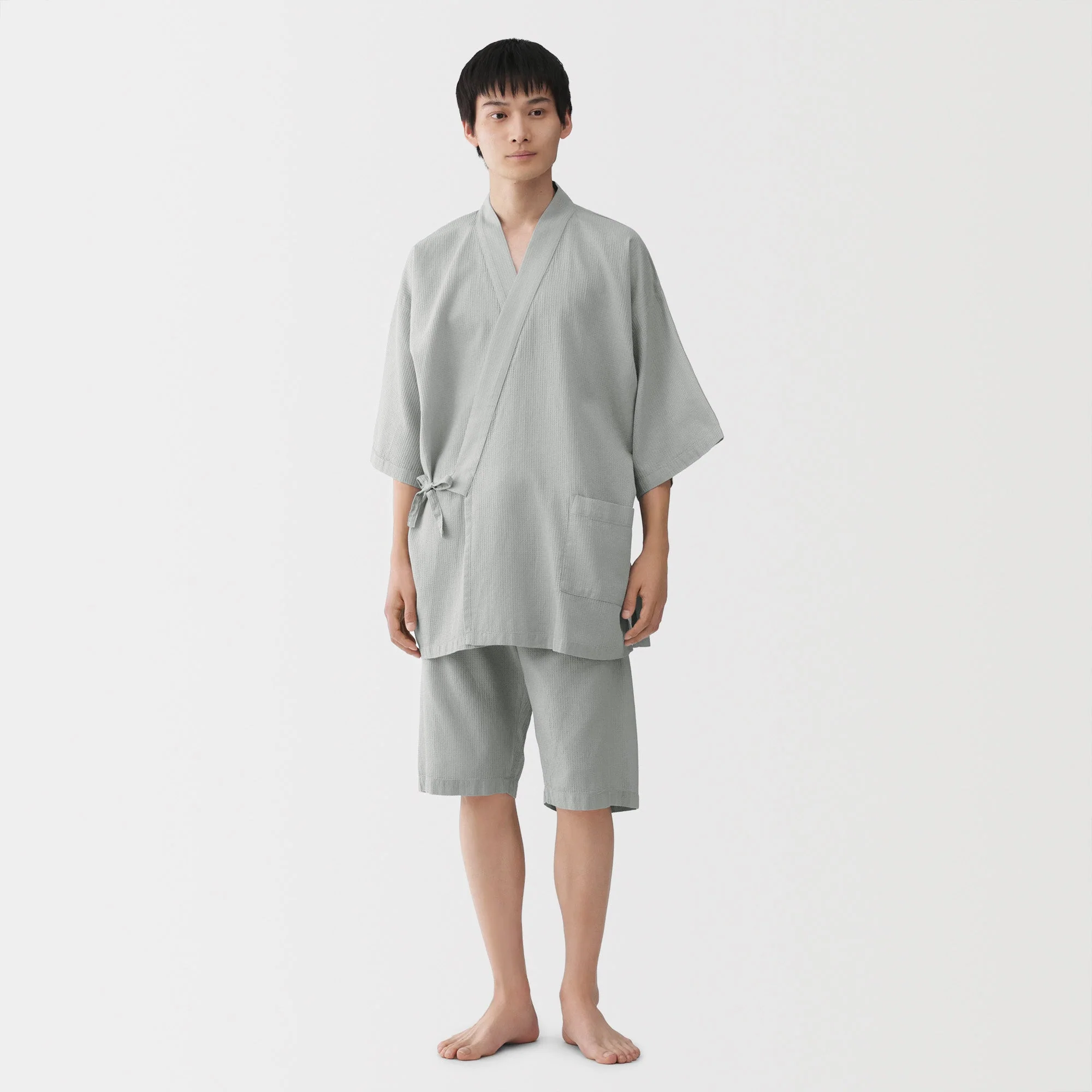 Lyocell Blend Waffle Jinbei - Image 25