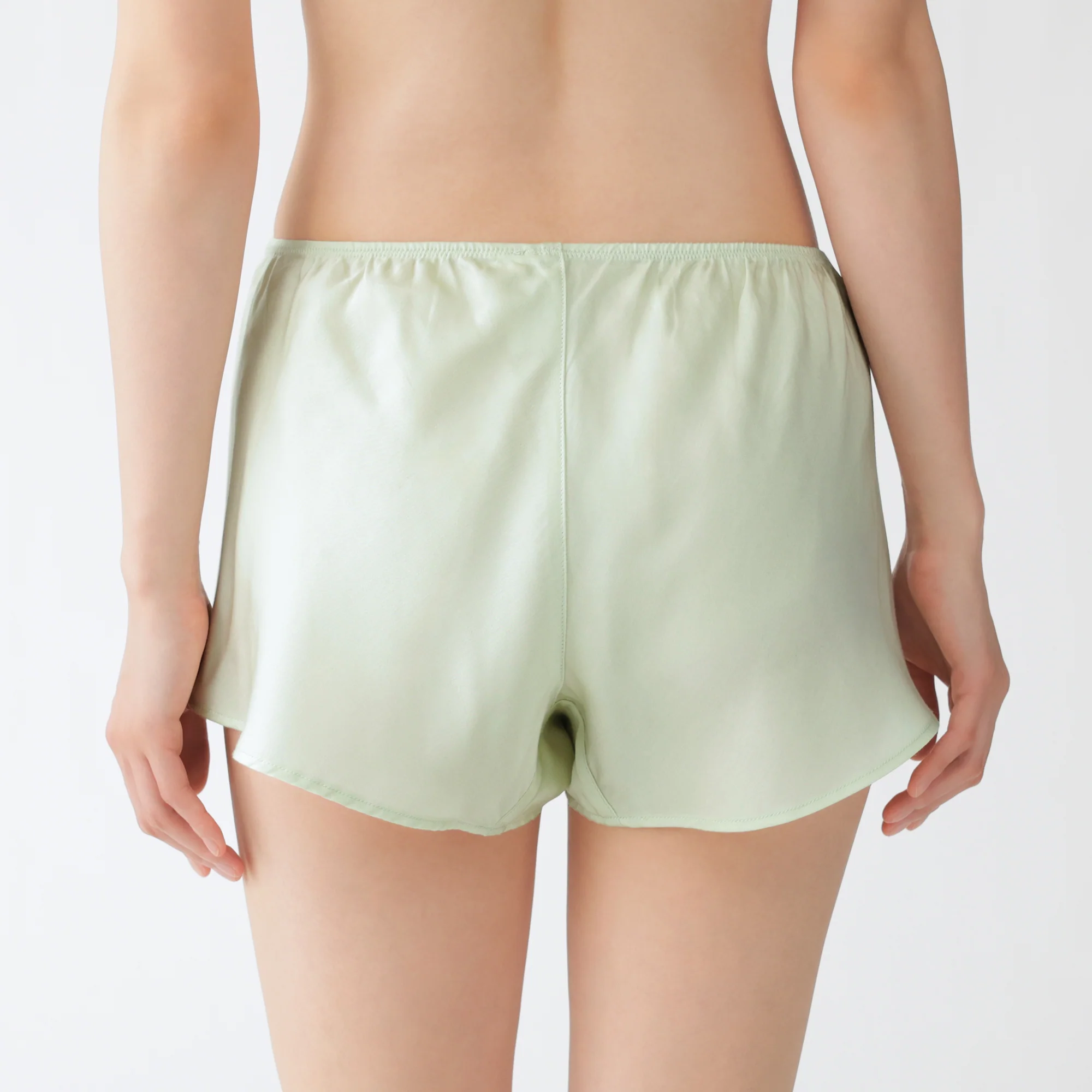 Lyocell Satin Flared Shorts - Image 14