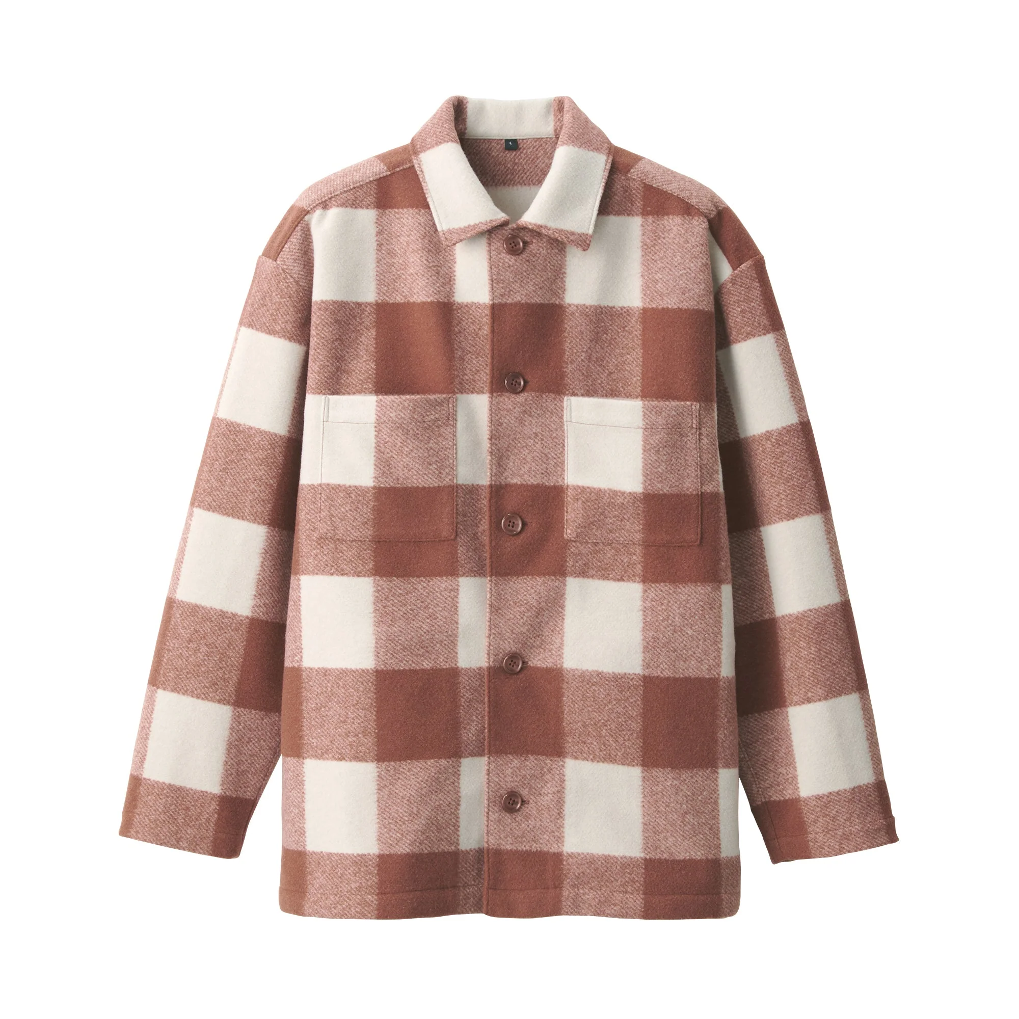Men's Brushed Stretch Checkered Shirt Jacket - Image 2