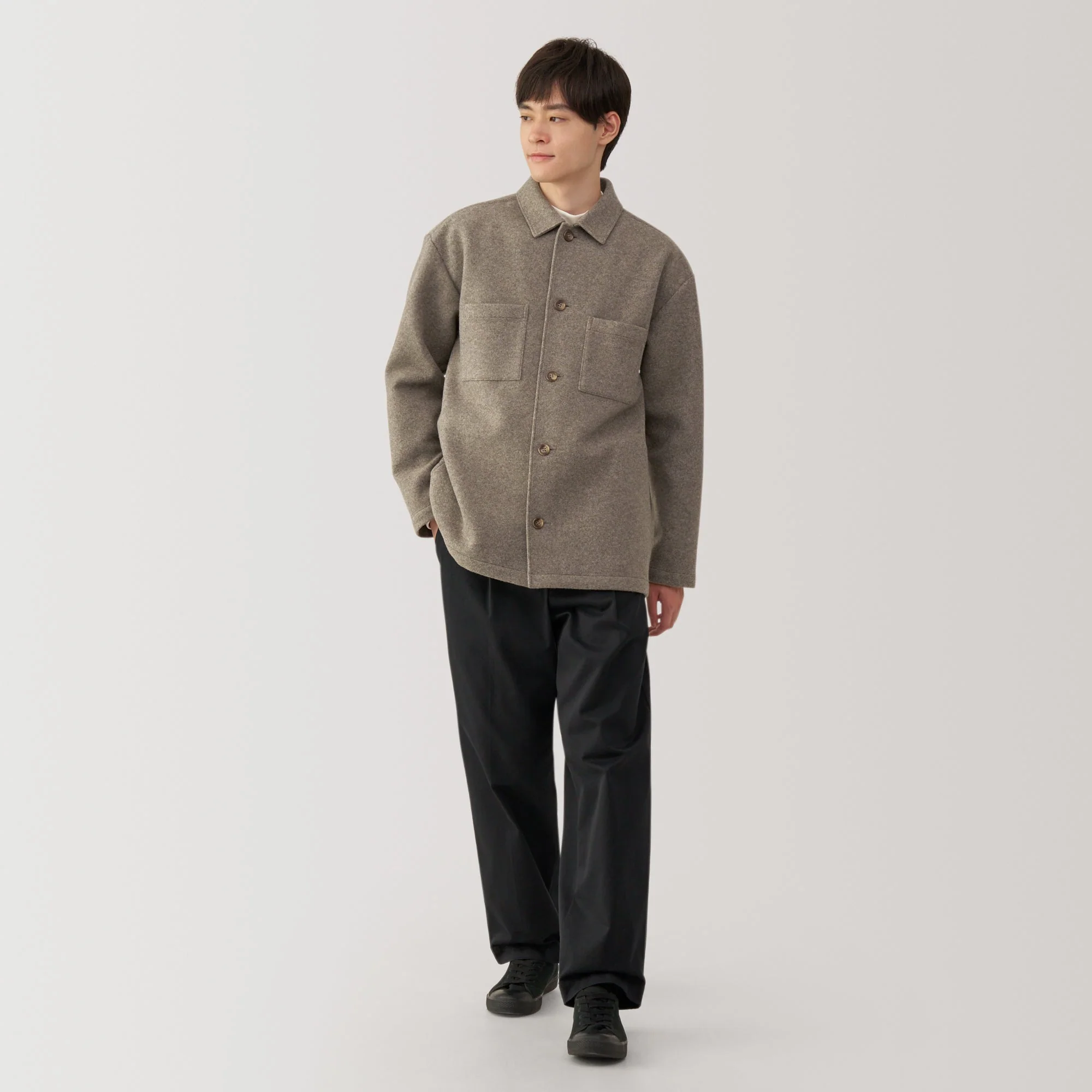 Men's Brushed Stretch Shirt Jacket - Image 14