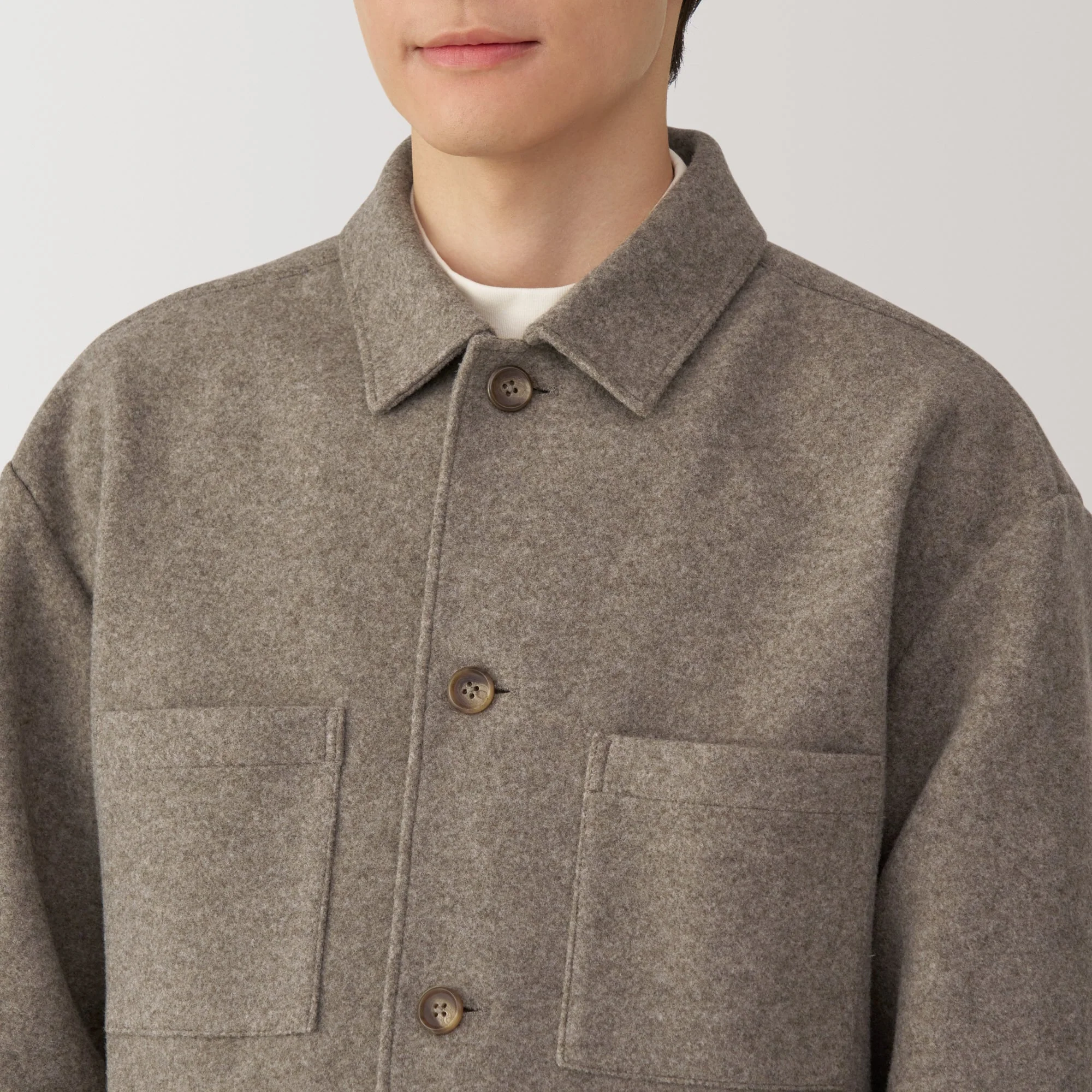 Men's Brushed Stretch Shirt Jacket - Image 17