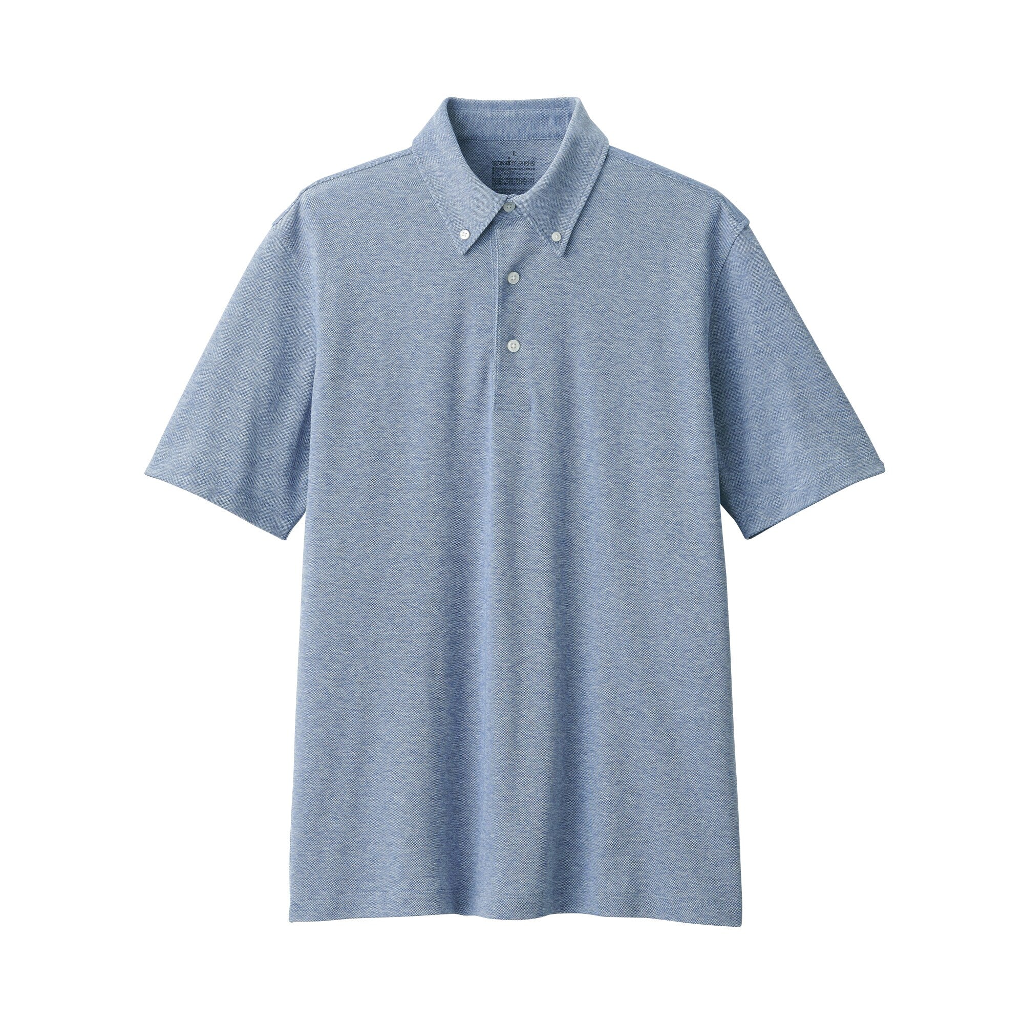 Men's Cool Touch Pique Button Down Short Sleeve Polo Shirt - Image 9