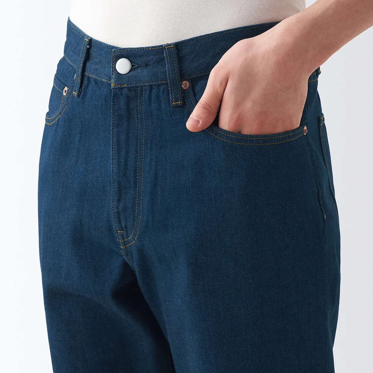 Men's Denim Regular Pants Blue (L 30inch / 76cm) - Image 7