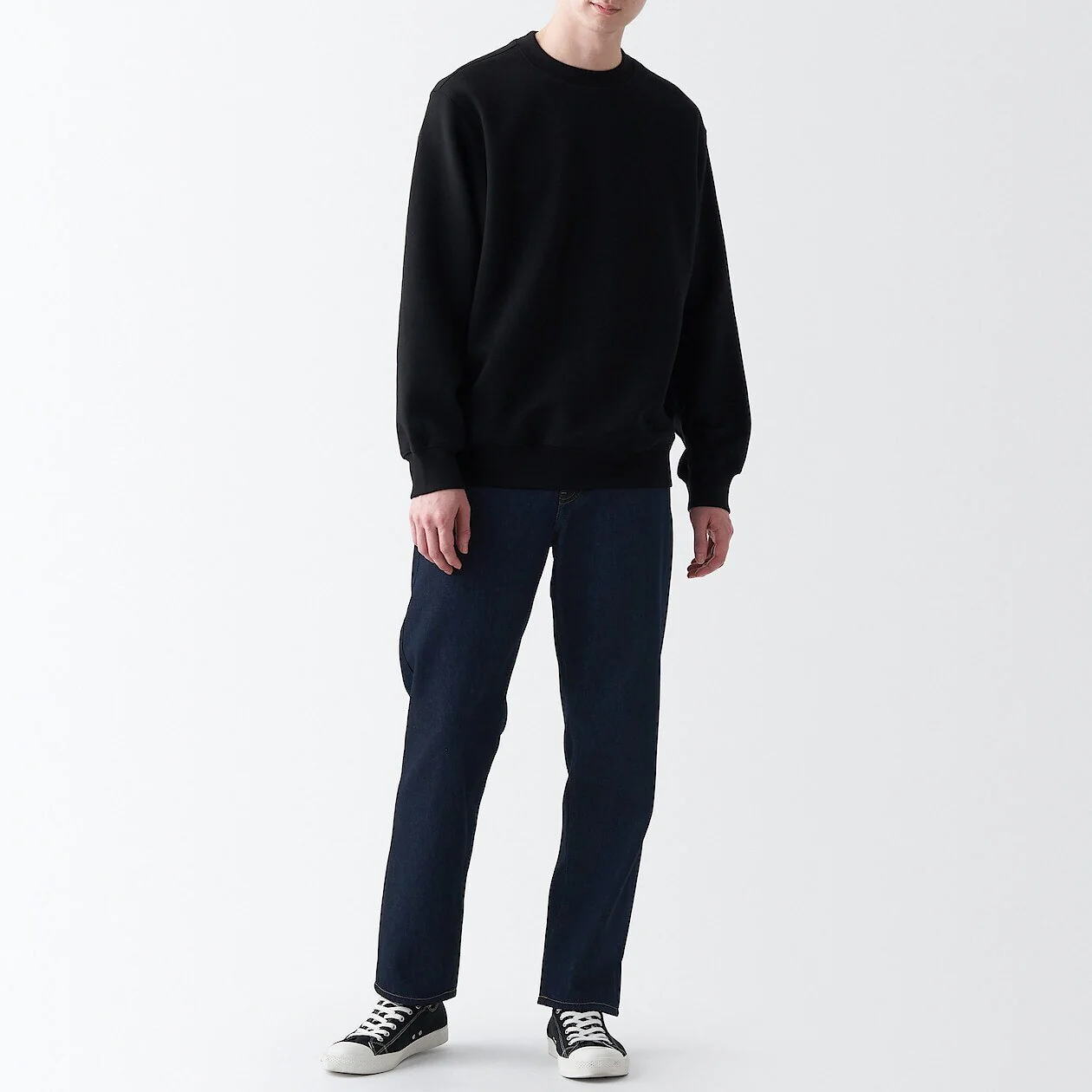 Men's Denim Regular Pants Dark Navy (L 30inch / 76cm) - Image 4