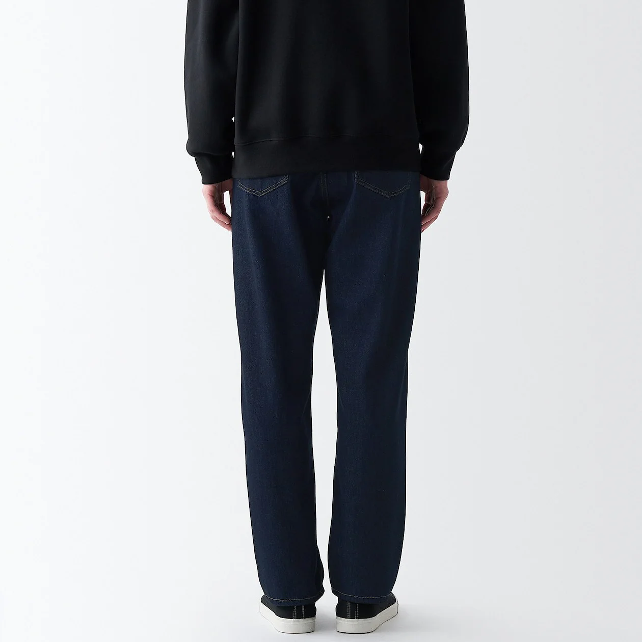 Men's Denim Regular Pants Dark Navy (L 30inch / 76cm) - Image 5