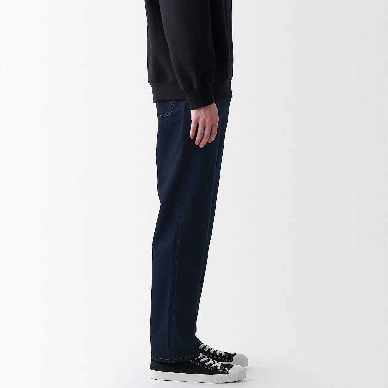 Men's Denim Regular Pants Dark Navy (L 30inch / 76cm) - Image 6