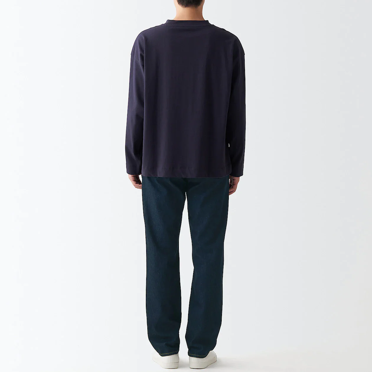 Men's Denim Regular Pants Dark Navy (L 32inch / 82cm) - Image 6
