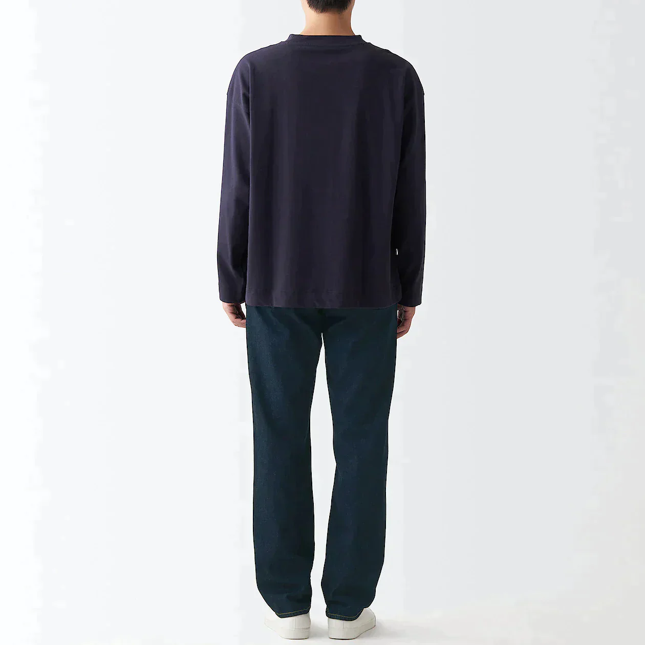 Men's Denim Regular Pants Dark Navy (L 32inch / 82cm) - Image 7
