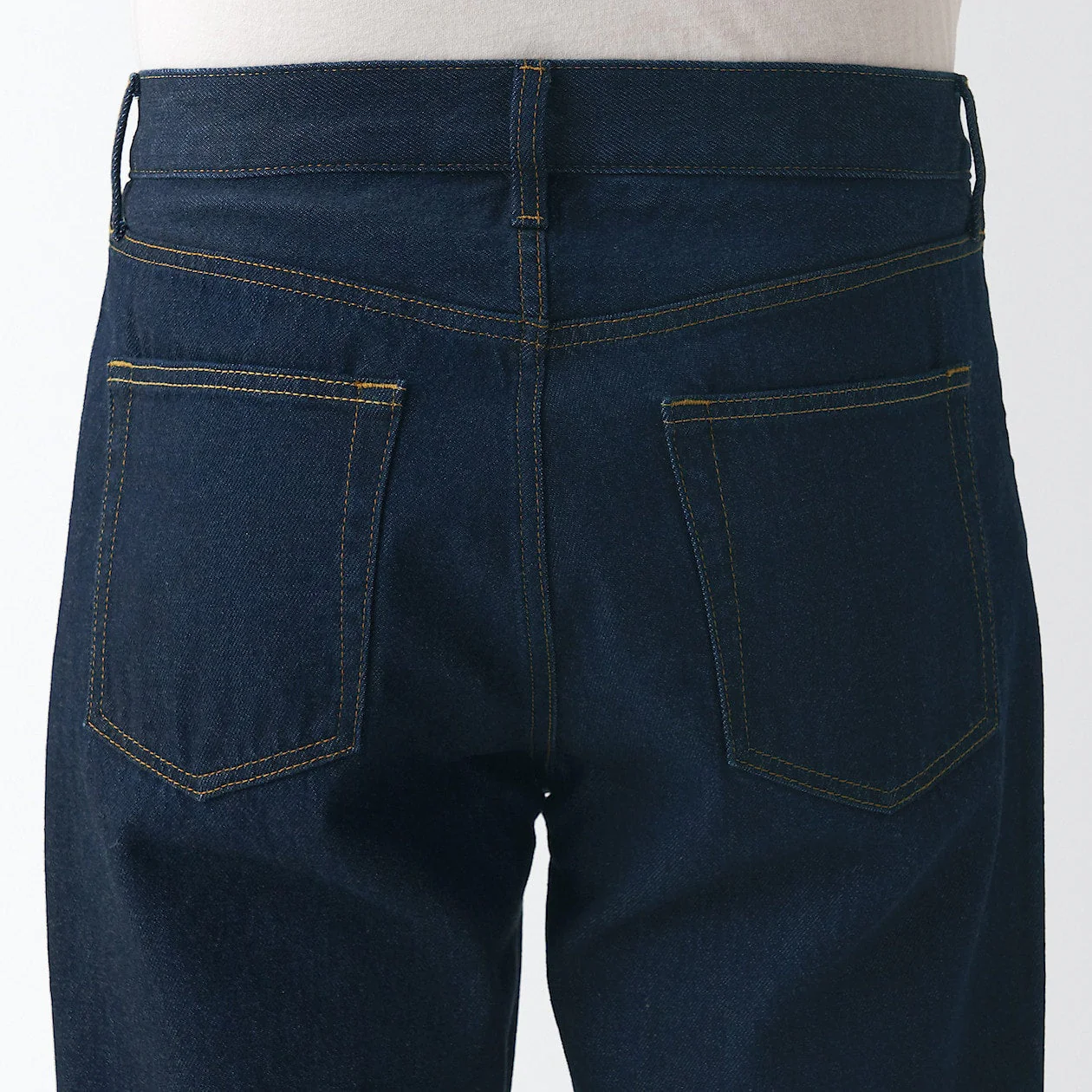 Men's Denim Regular Pants Dark Navy (L 32inch / 82cm) - Image 9