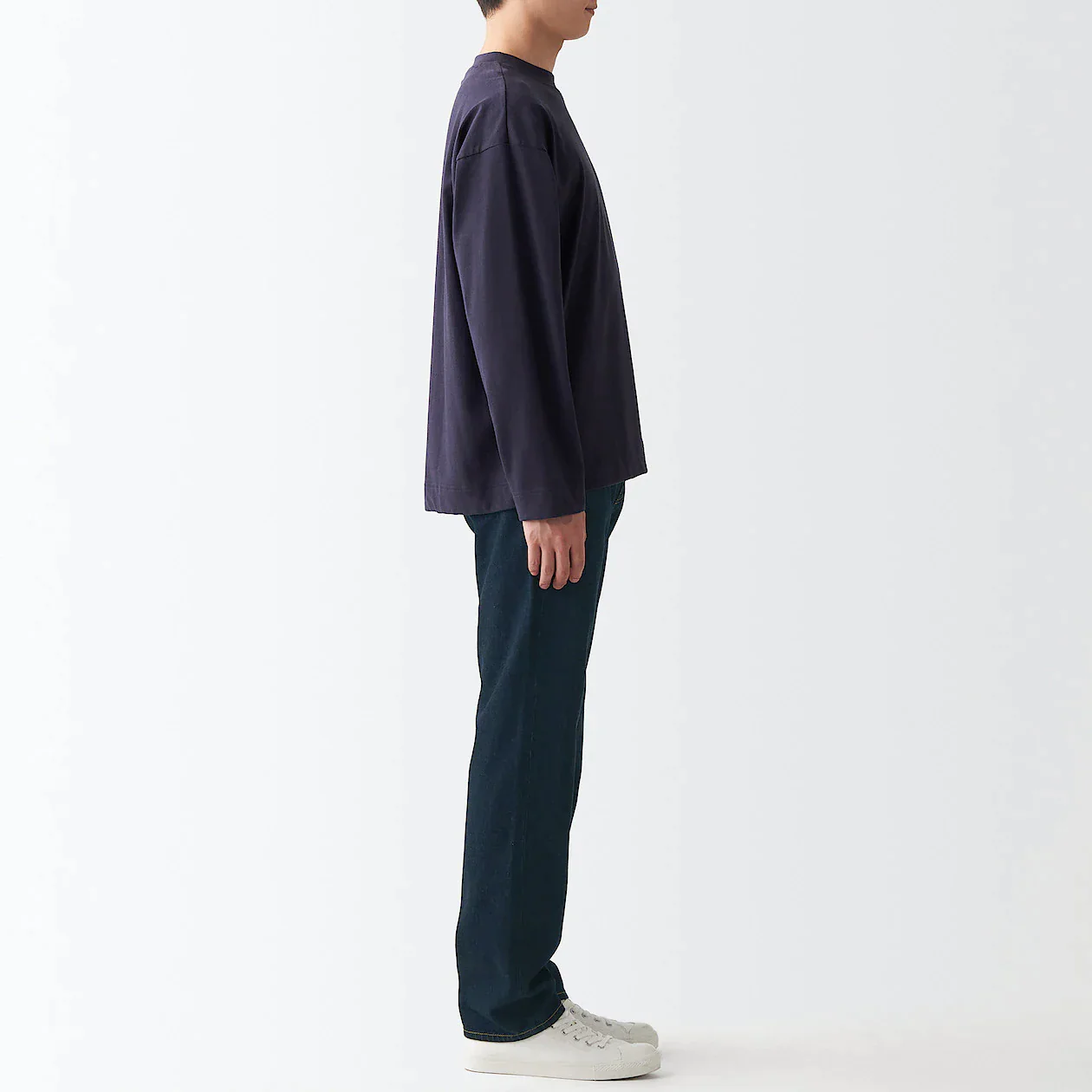 Men's Denim Regular Pants Dark Navy (L 32inch / 82cm) - Image 5