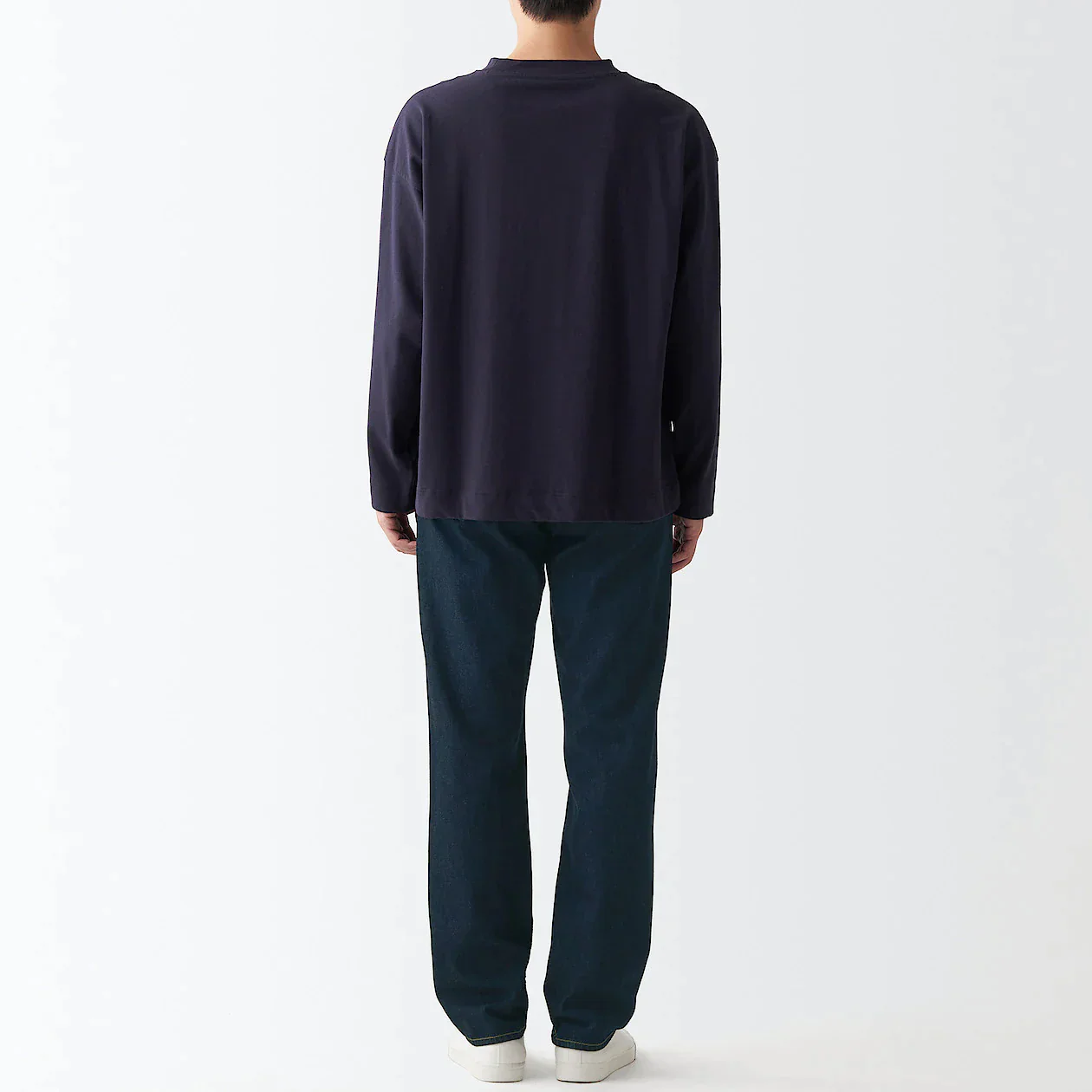 Men's Denim Regular Pants Dark Navy (L 32inch / 82cm) - Image 6